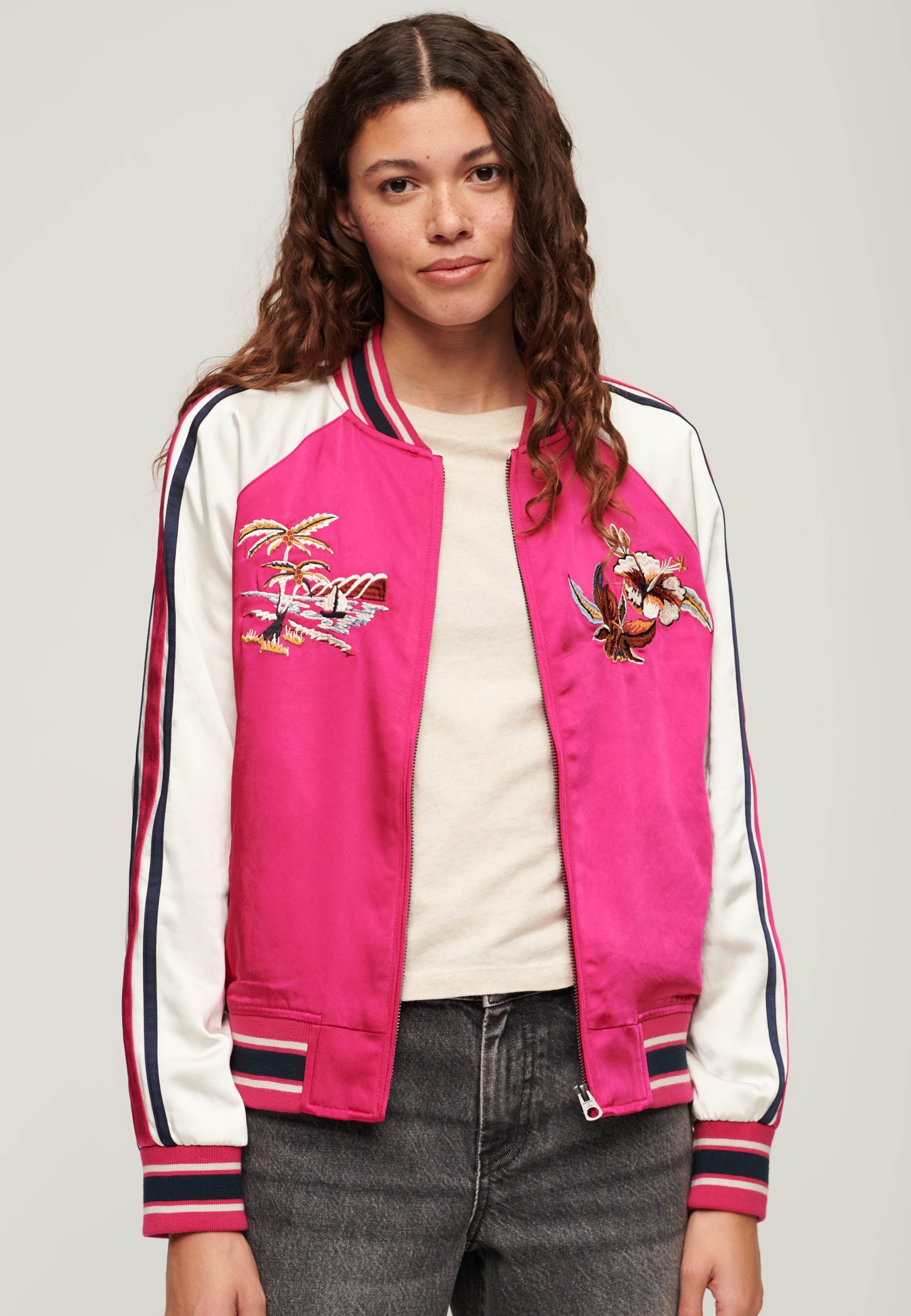 SUIKAJAN EMBROIDERED BOMBER JACKET