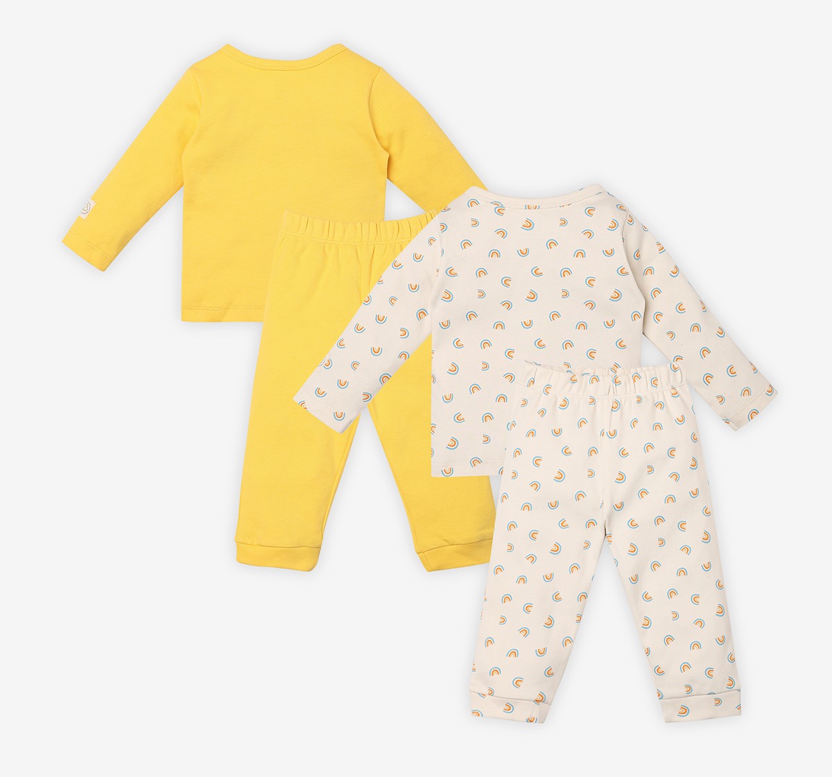 Infant Unisex Printed 100% Organic Cotton Co-ord Set - Multicolour (Pack of 2)