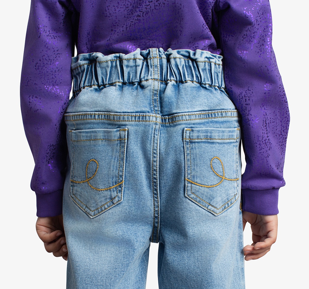 Girls Wide Leg Denim Jeans