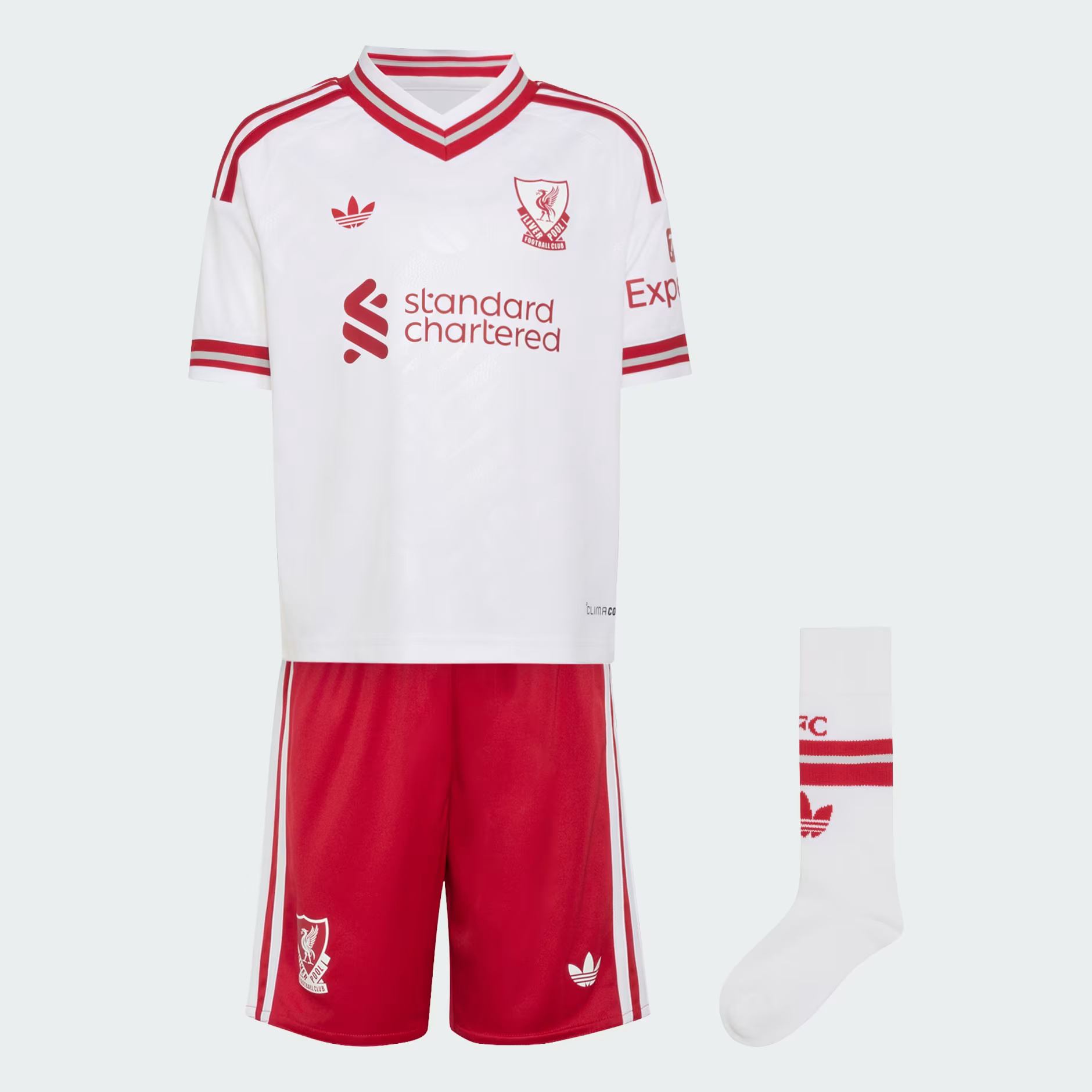 Adidas Kids Liverpool Football Club Away Clothing Sets