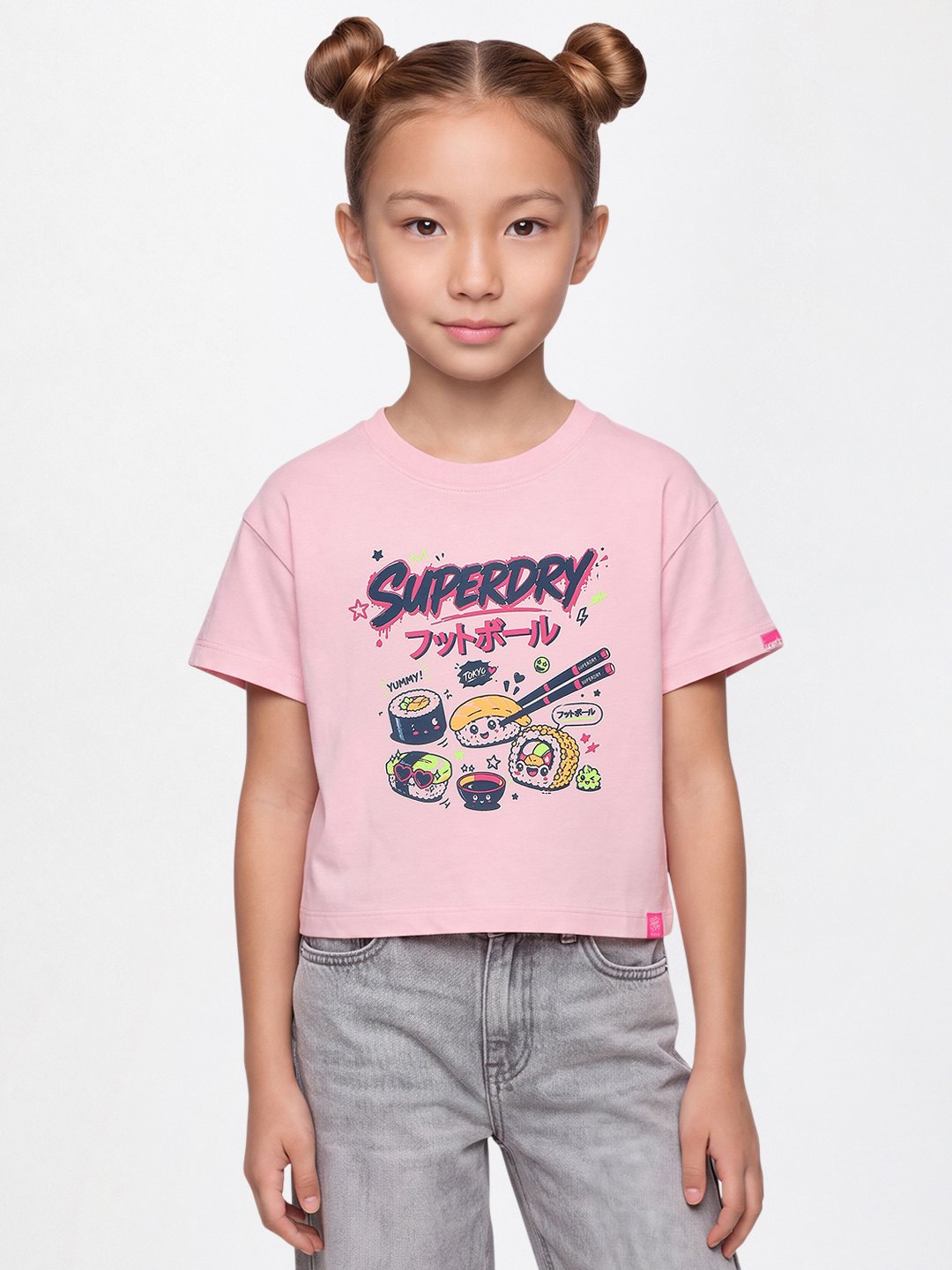 YUMMY SUSHI PRINT GIRLS T-SHIRT