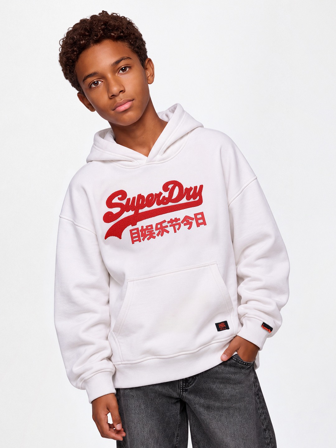 HUNTING TIGER BOYS HOODED SWEATSHIRT