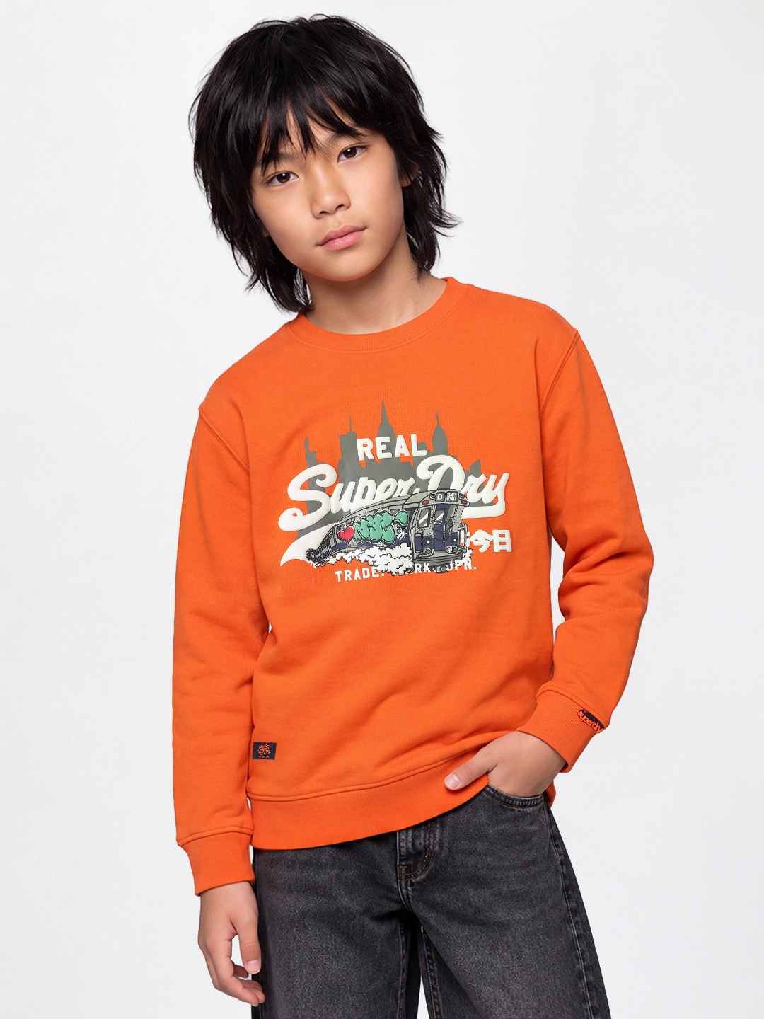 GRAFITTI TRAIN ROUND-NECK BOYS  SWEATSHIRT