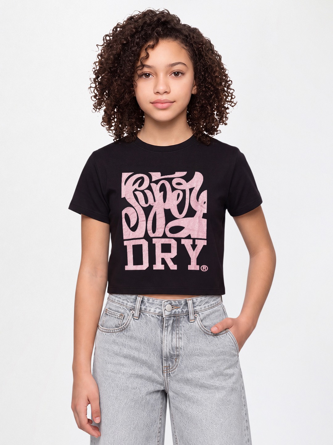 SD FOIL PRINT GIRLS T-SHIRT