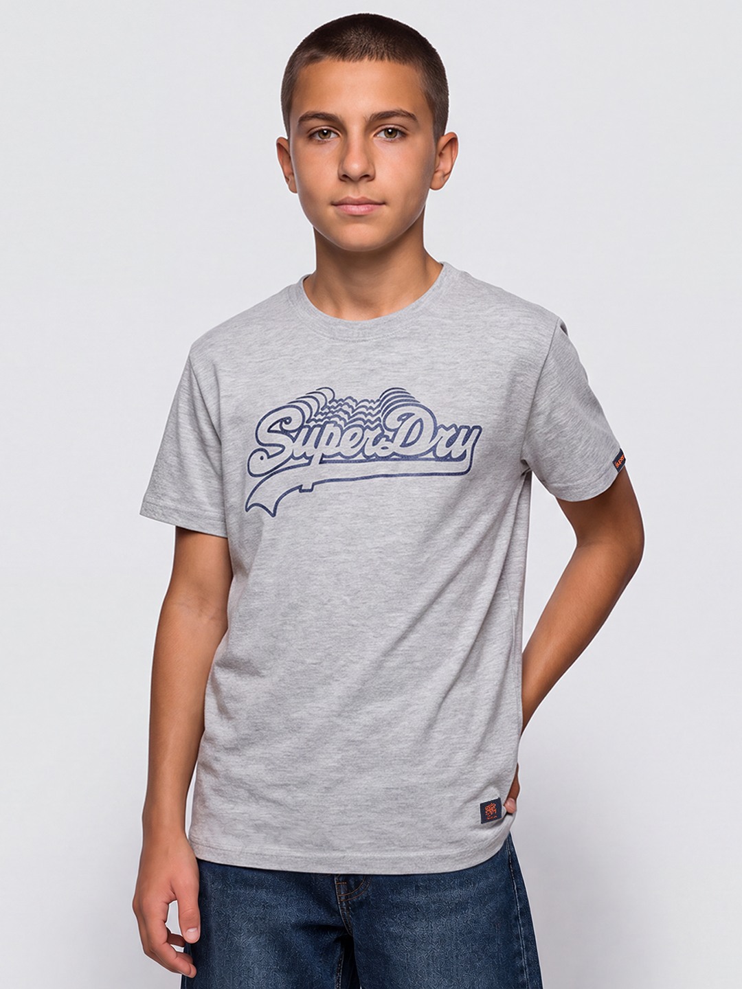 SUPERDRY INFINITY LOGO ROUND-NECK BOYS T-SHIRT