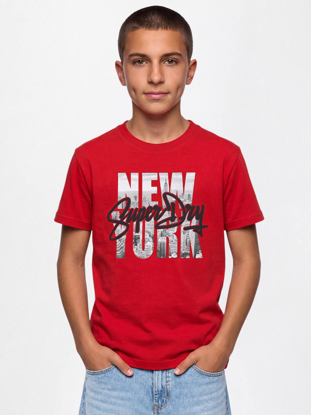 SUPERDRY NEW YORK  PRINT BOYS T-SHIRT