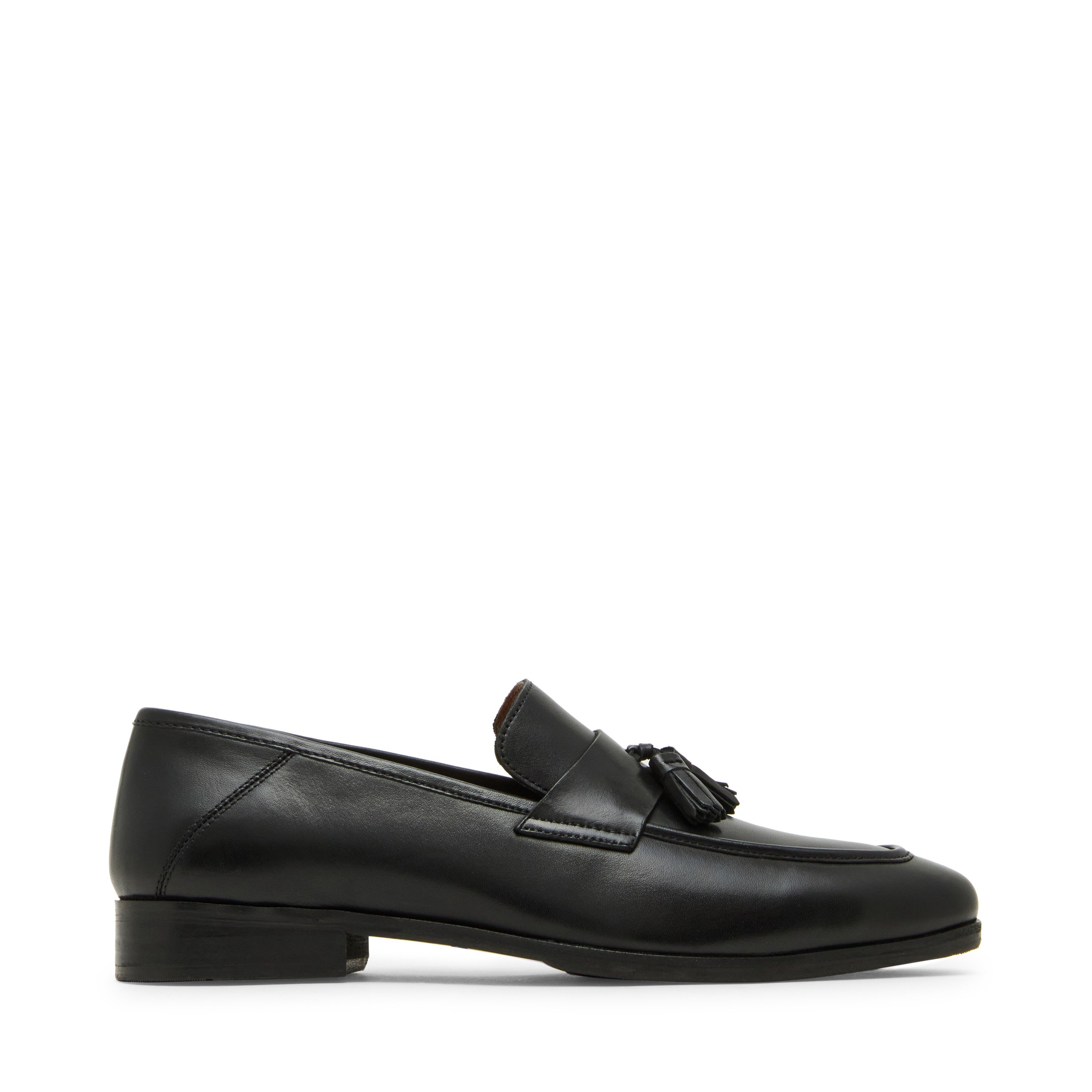 Ethan Black Leather Dress Loafer