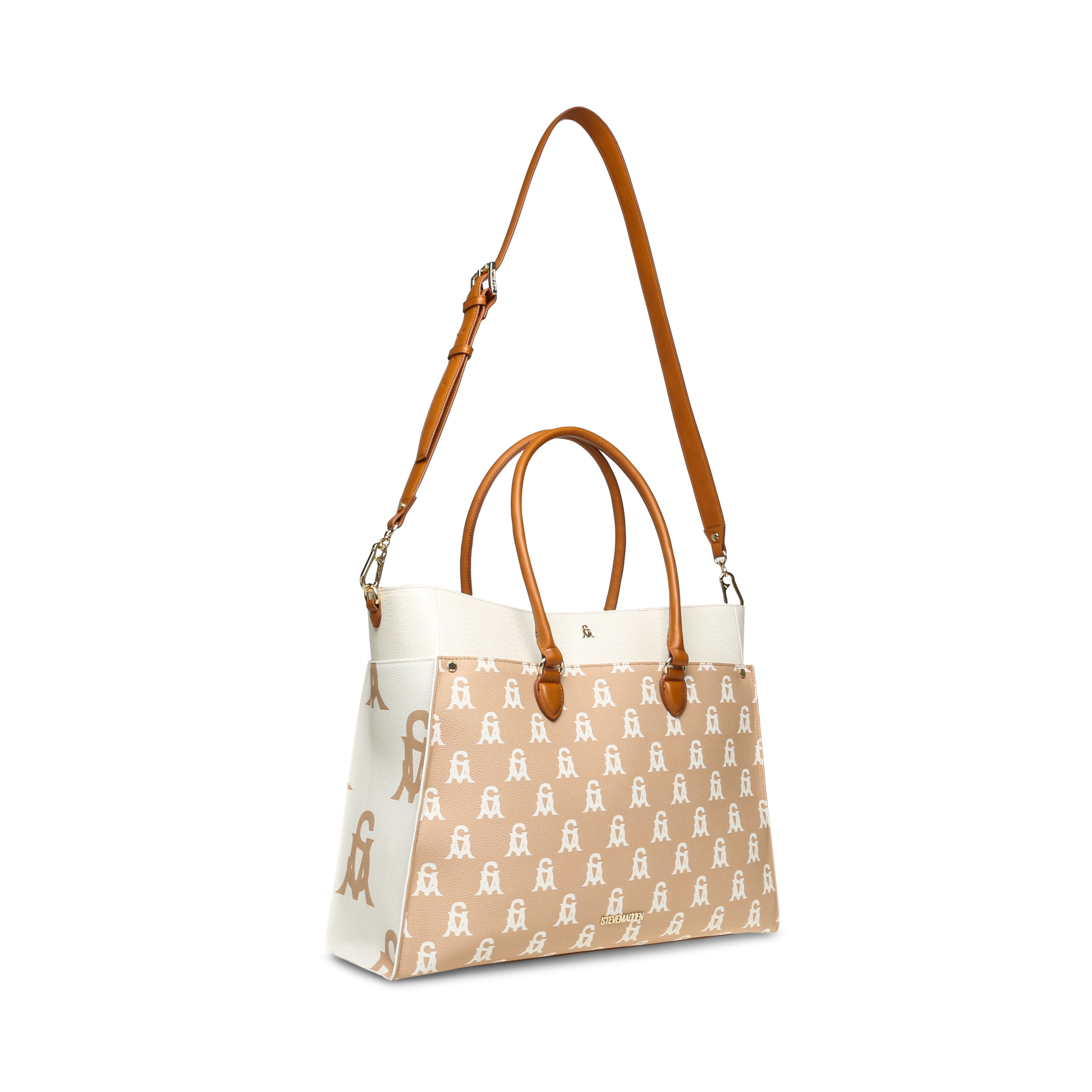 Bmario-A Natural/Multi Tote