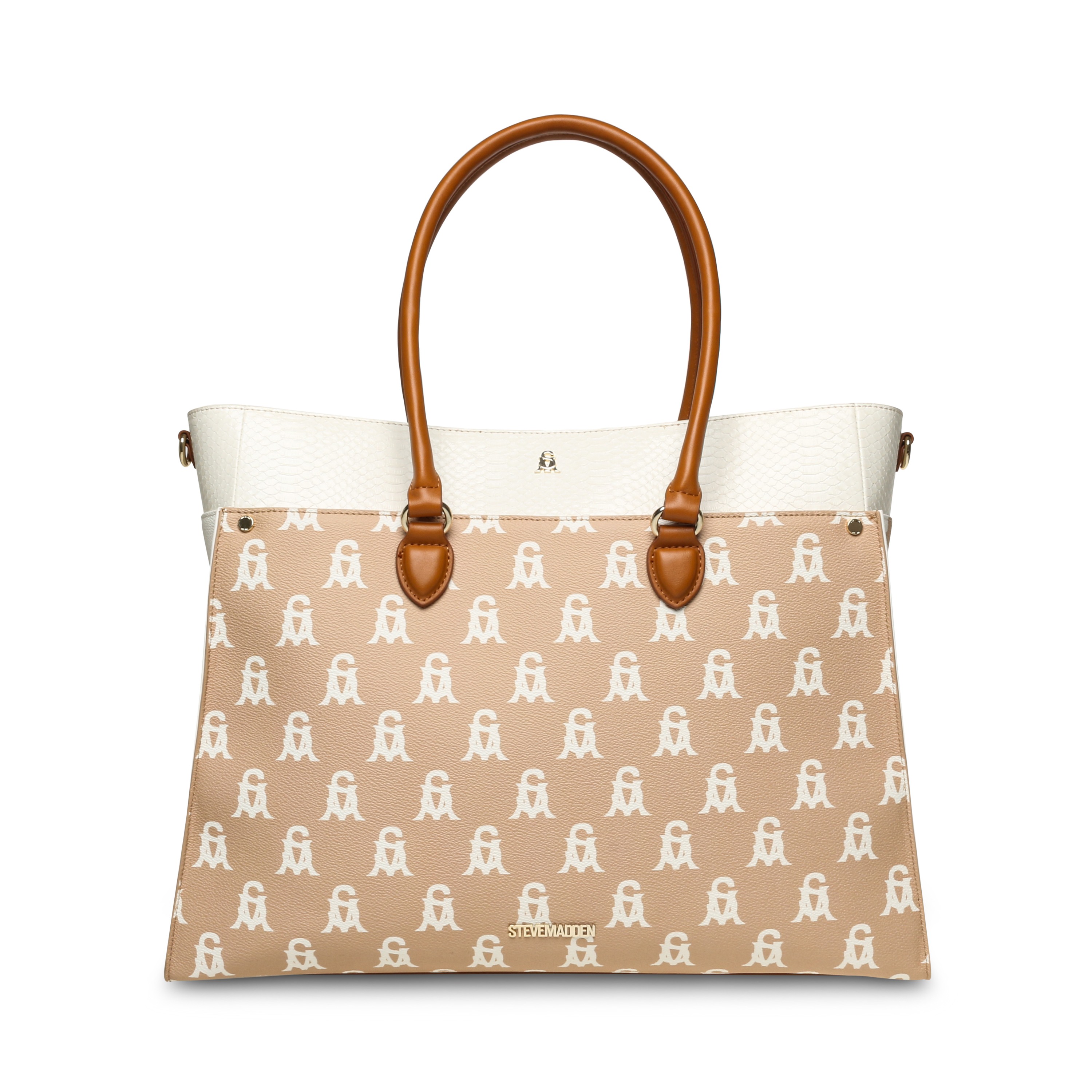 Bmario-A Natural/Multi Tote