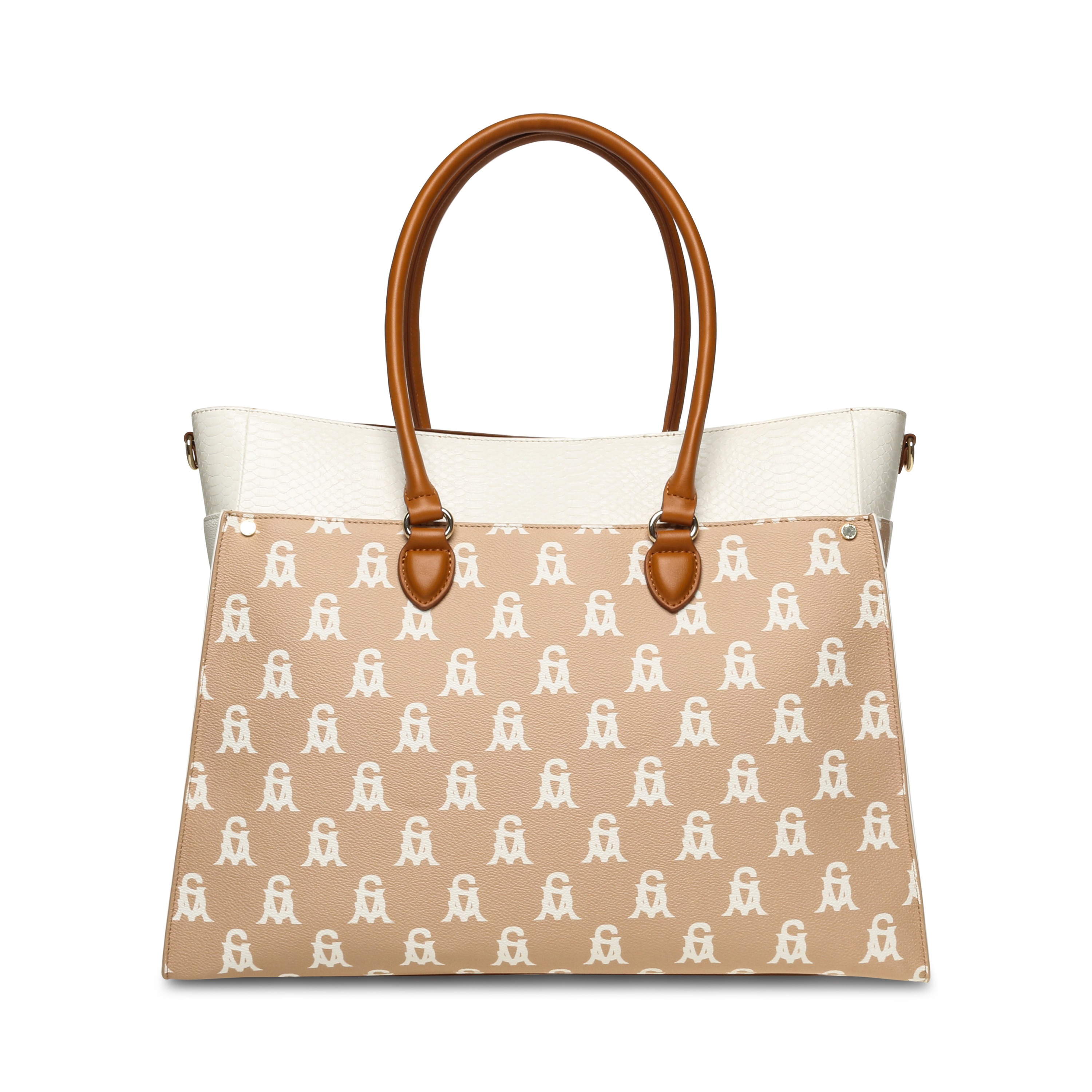 Bmario-A Natural/Multi Tote