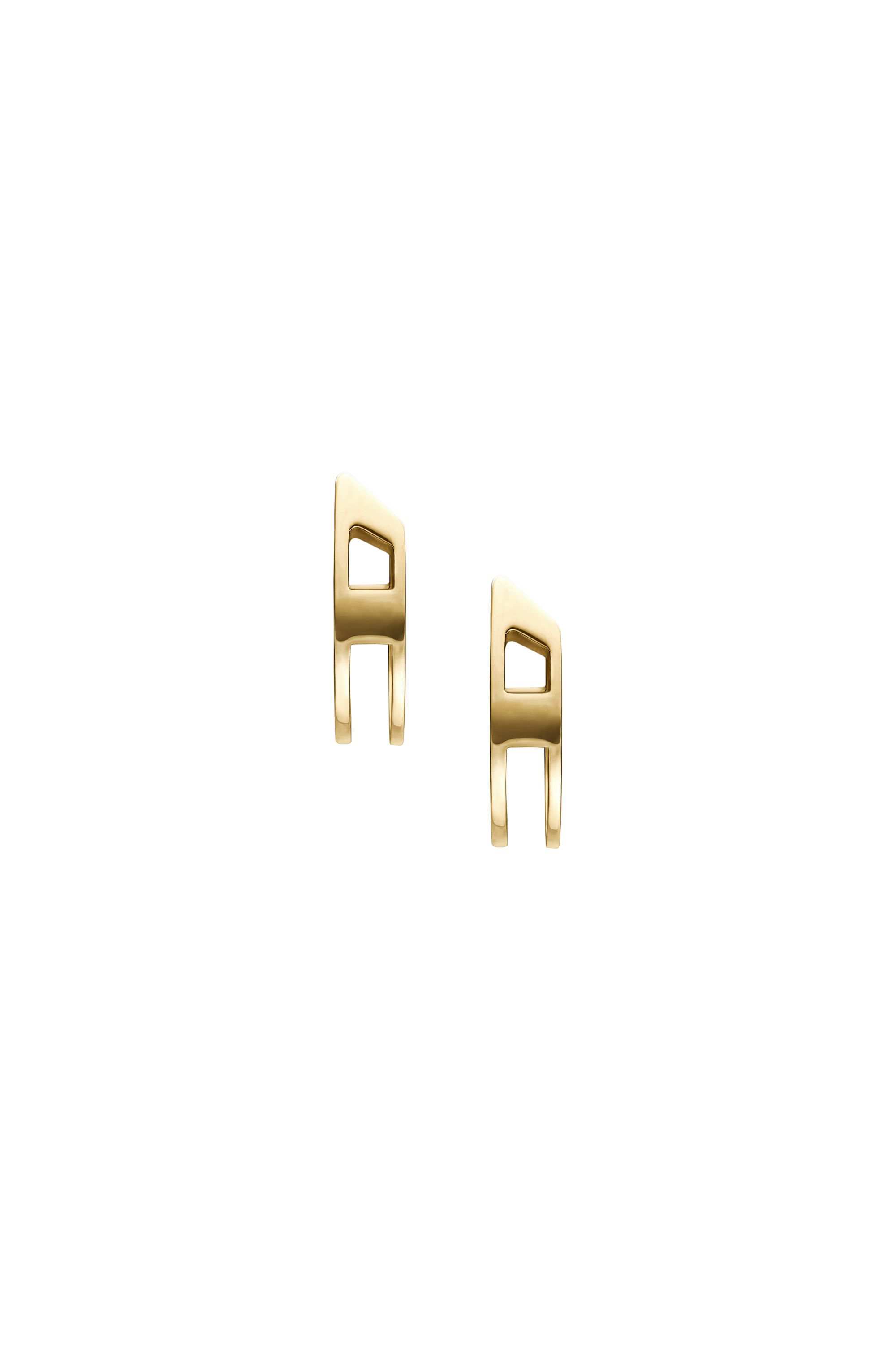 Gold-Tone Stainless Steel Hoop Earrings