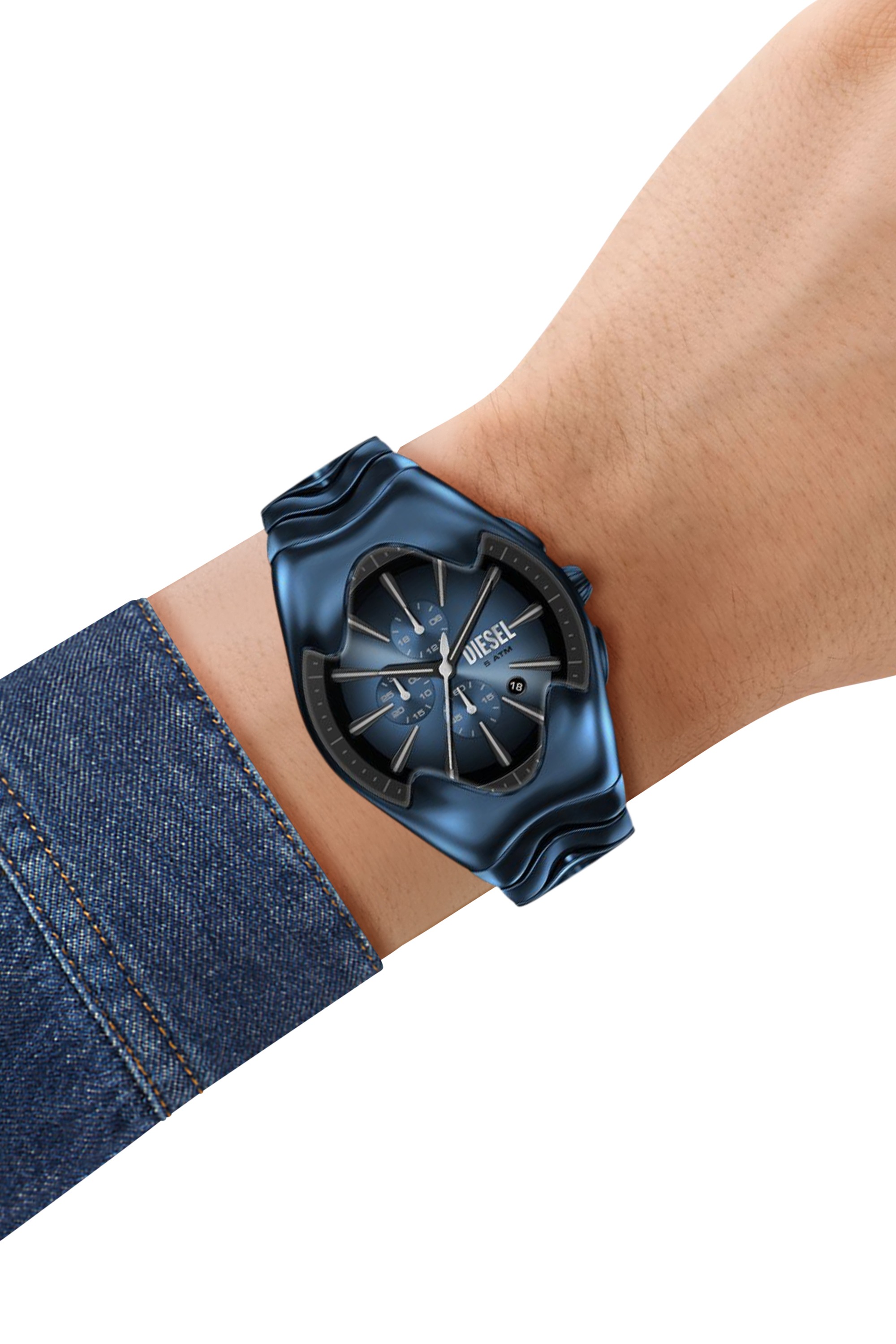 Mercurial Chronograph Blue Stainless Steel Watch
