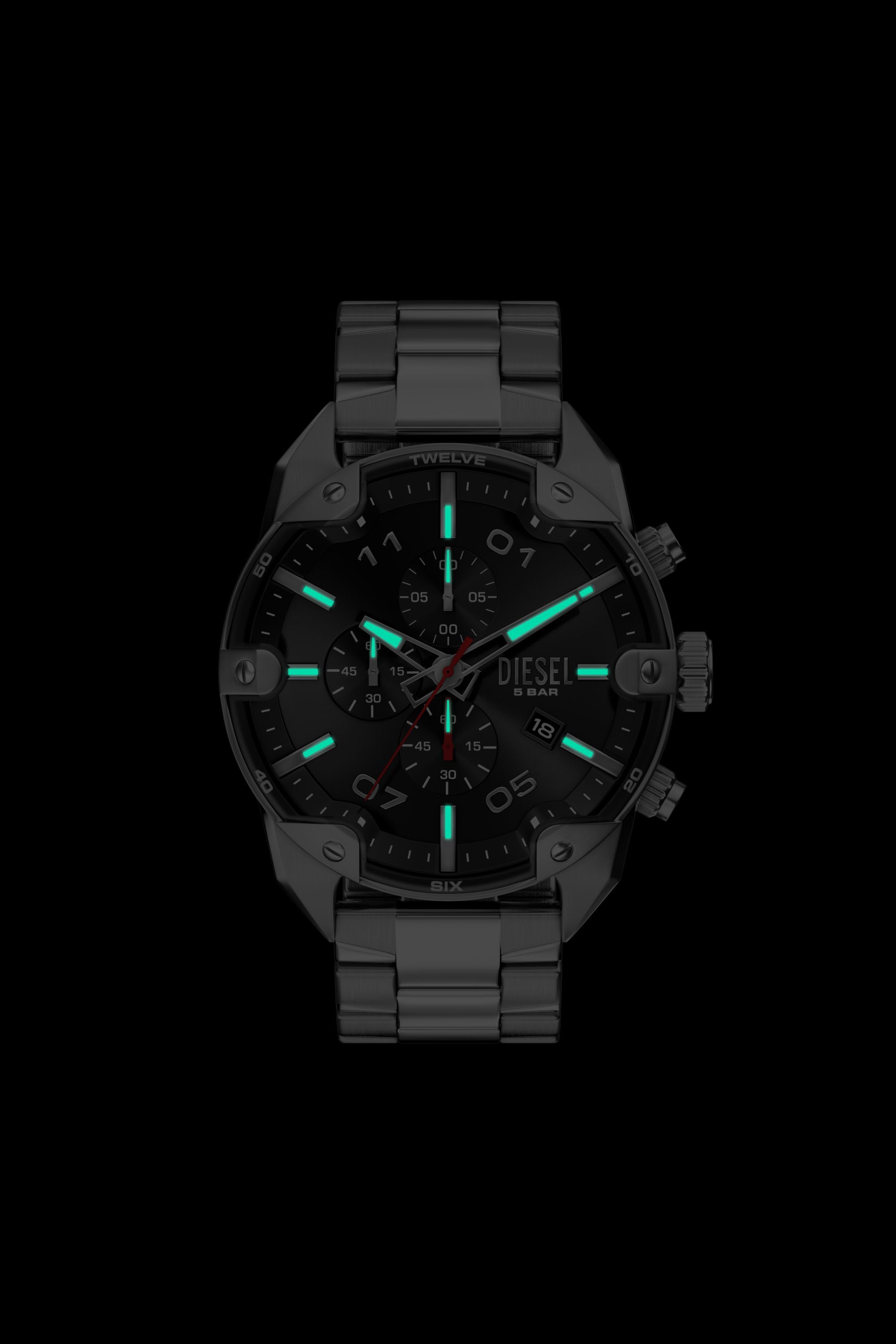 Spiked Stainless Steel Watch