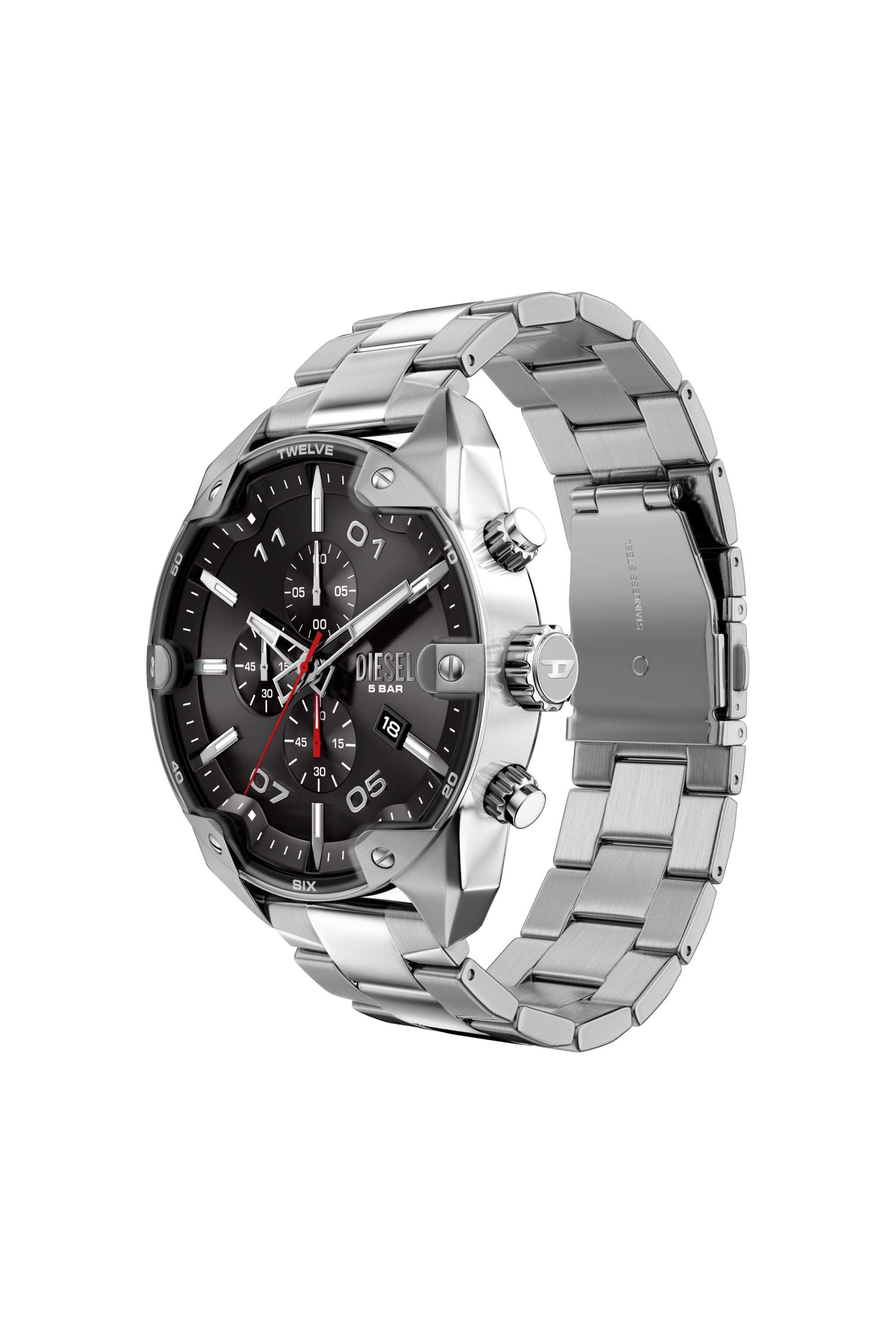 Spiked Stainless Steel Watch
