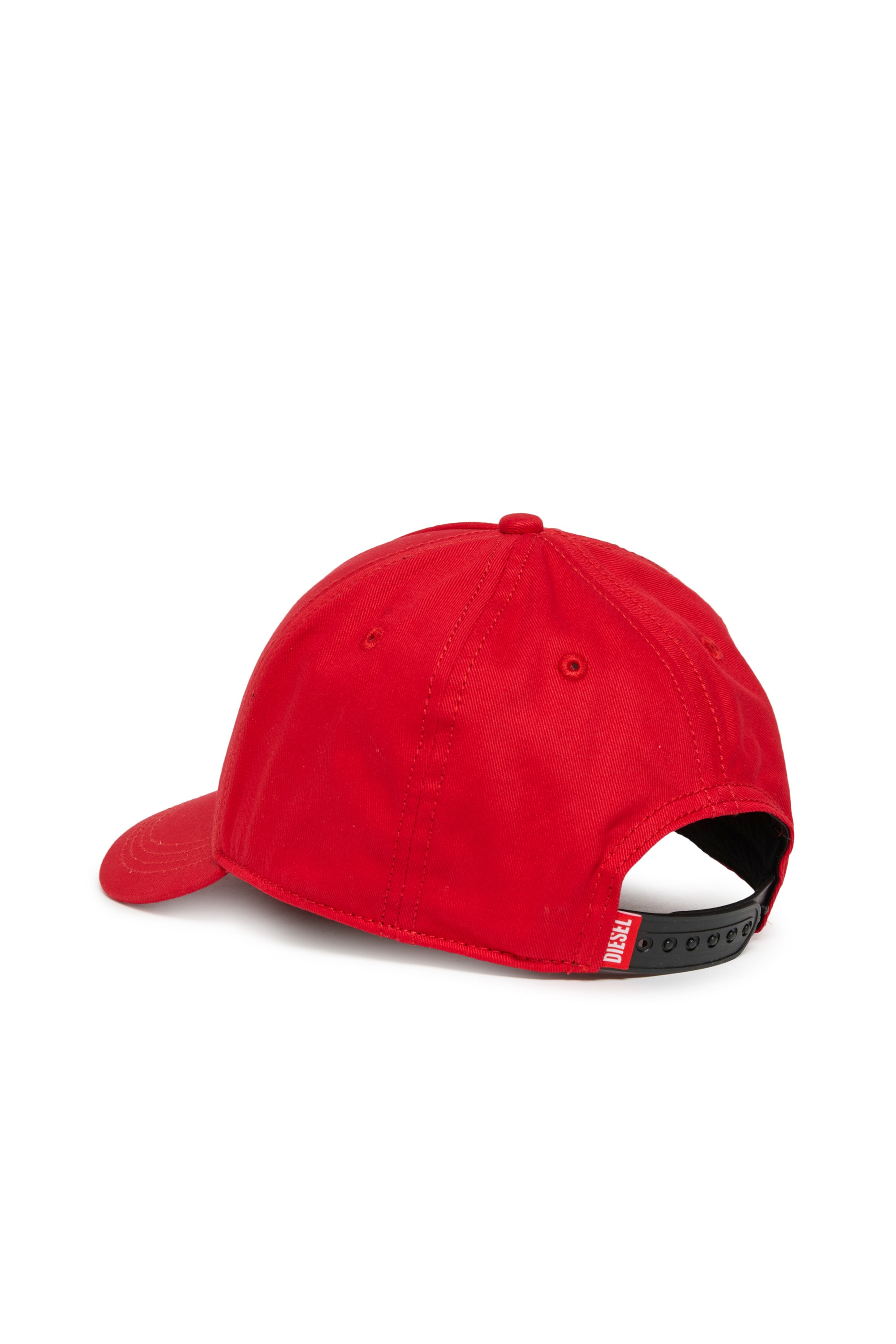 Red Baseball cap in solid-colour cotton