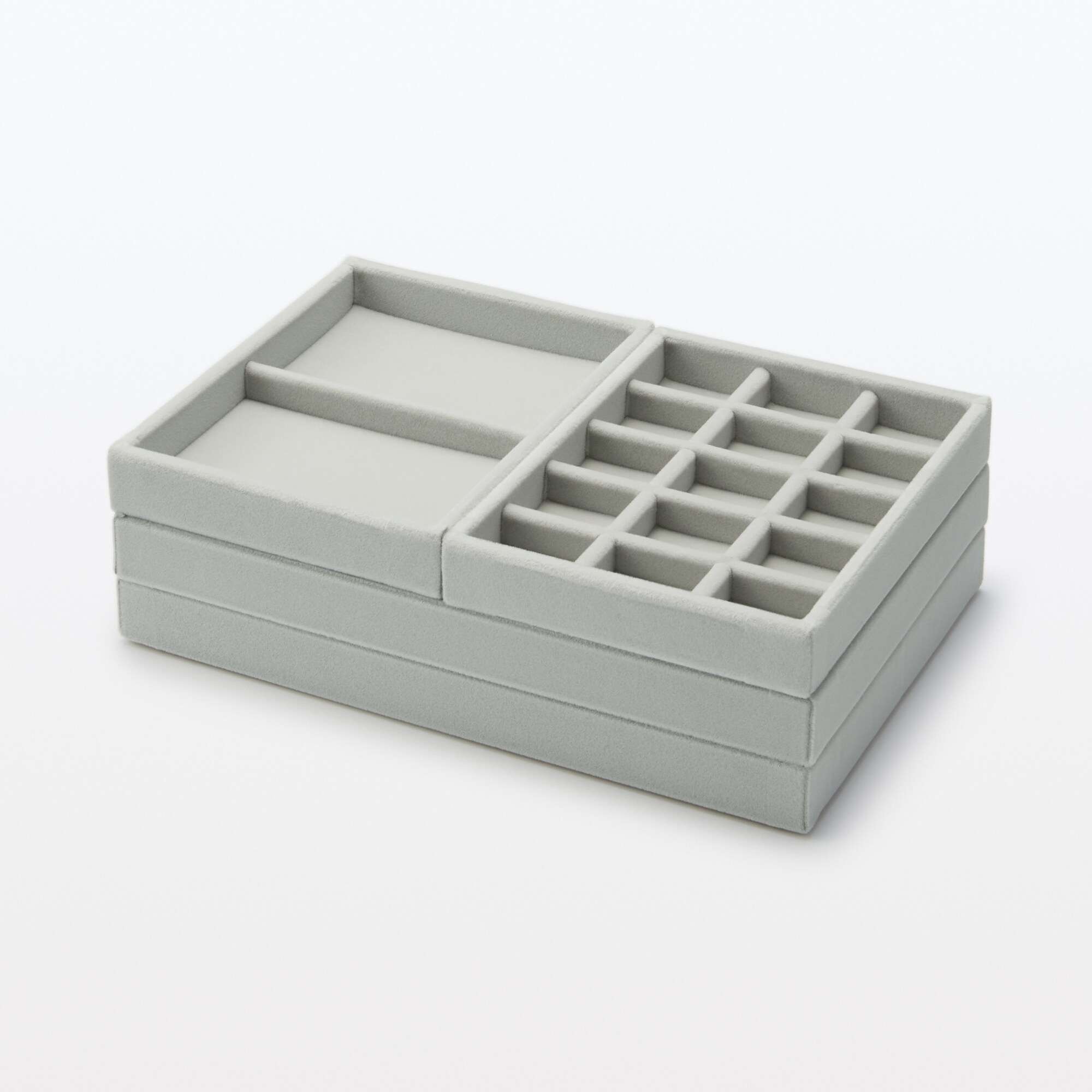 Stackable velour case Vertical