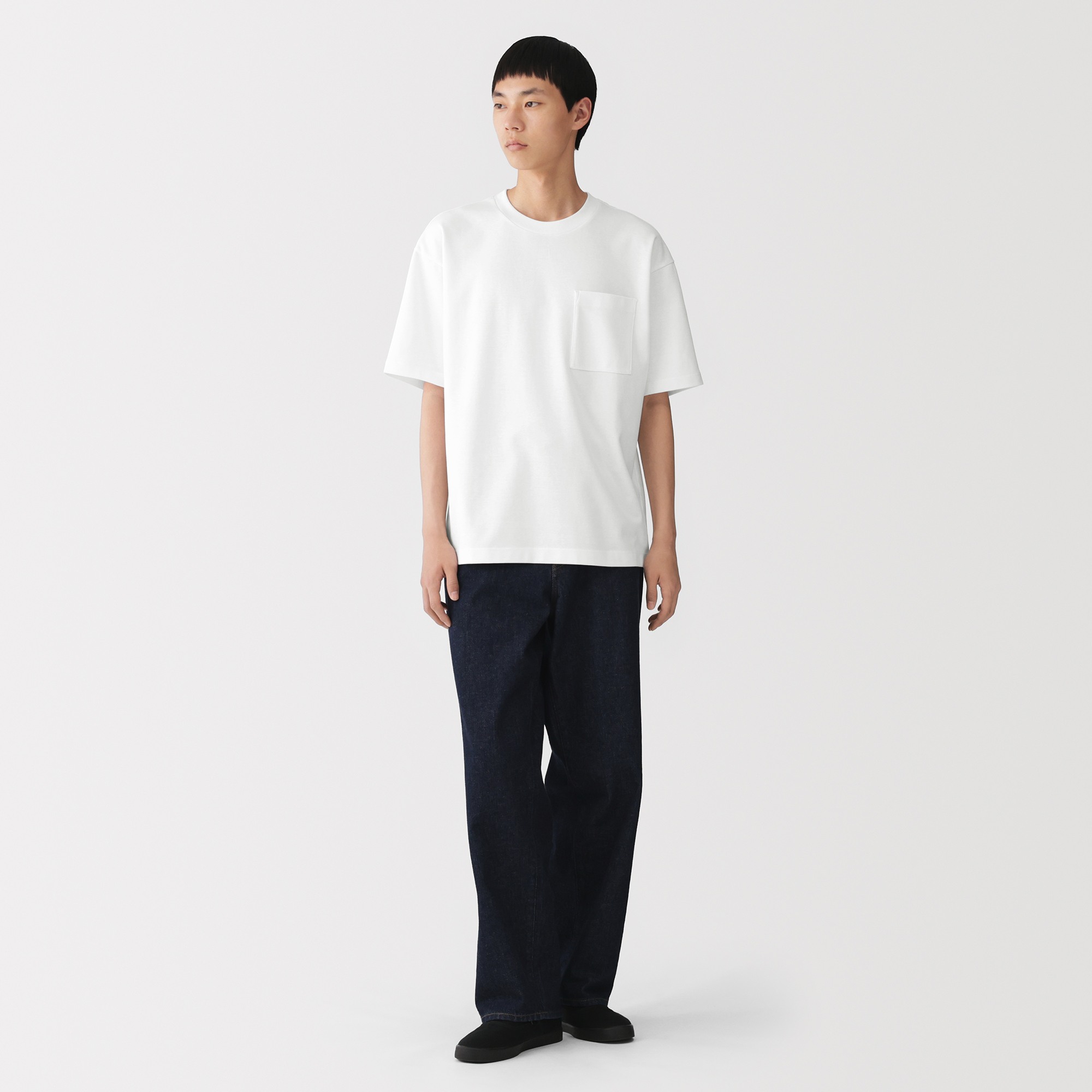 M's Cool touch Wide-fit S/Slv T-shirt (OS)