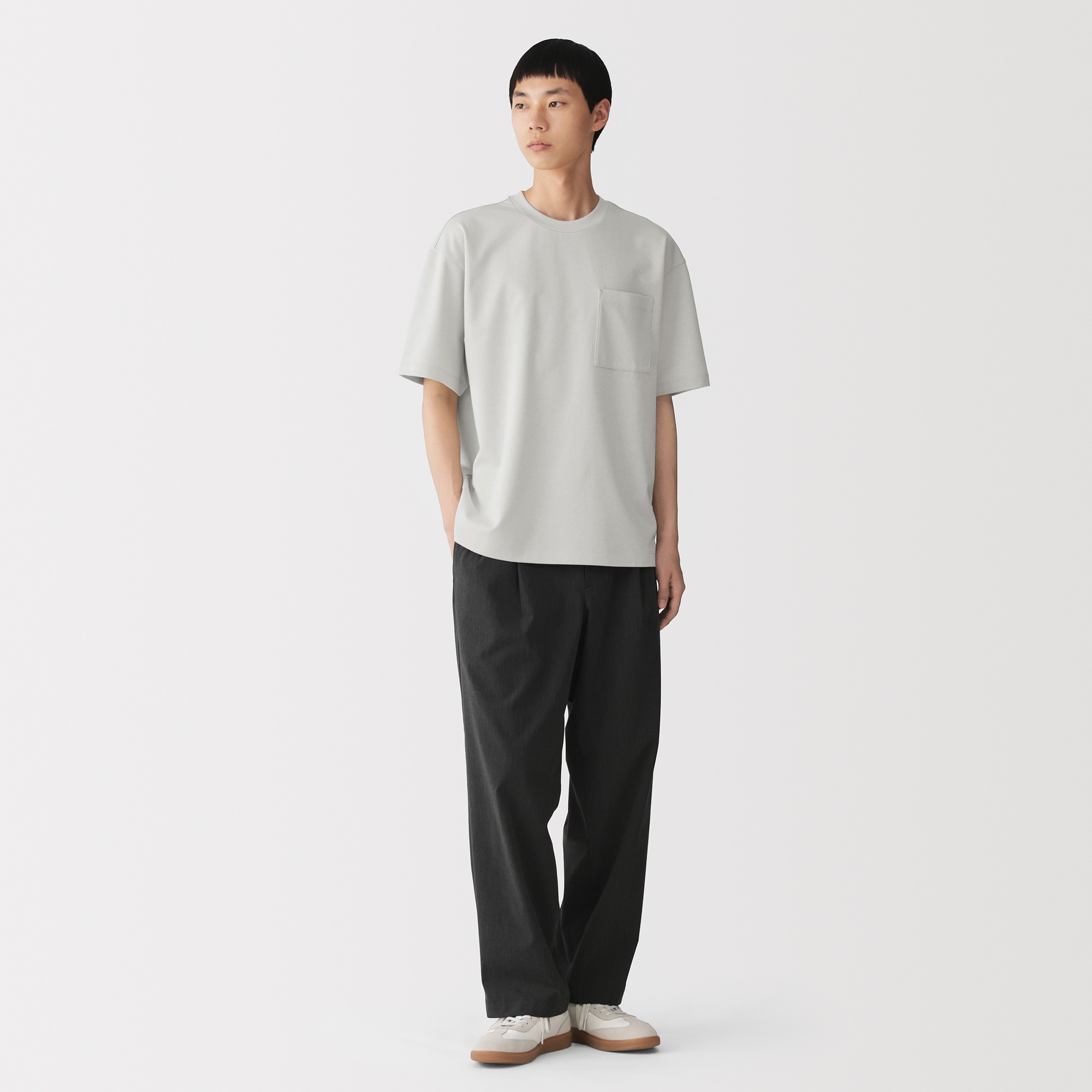 M's Cool touch Wide-fit S/Slv T-shirt (OS)