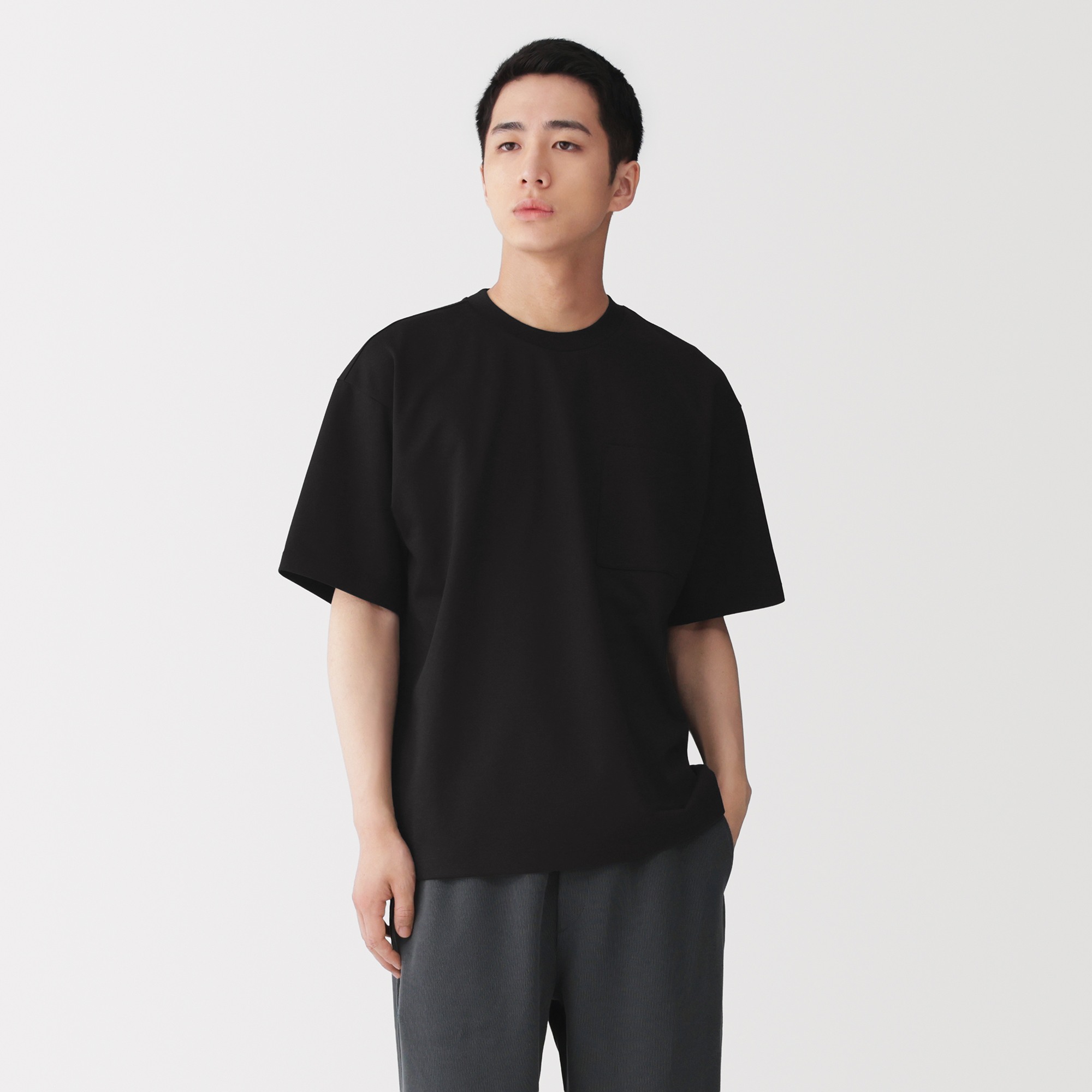 M's Cool touch Wide-fit S/Slv T-shirt (OS)