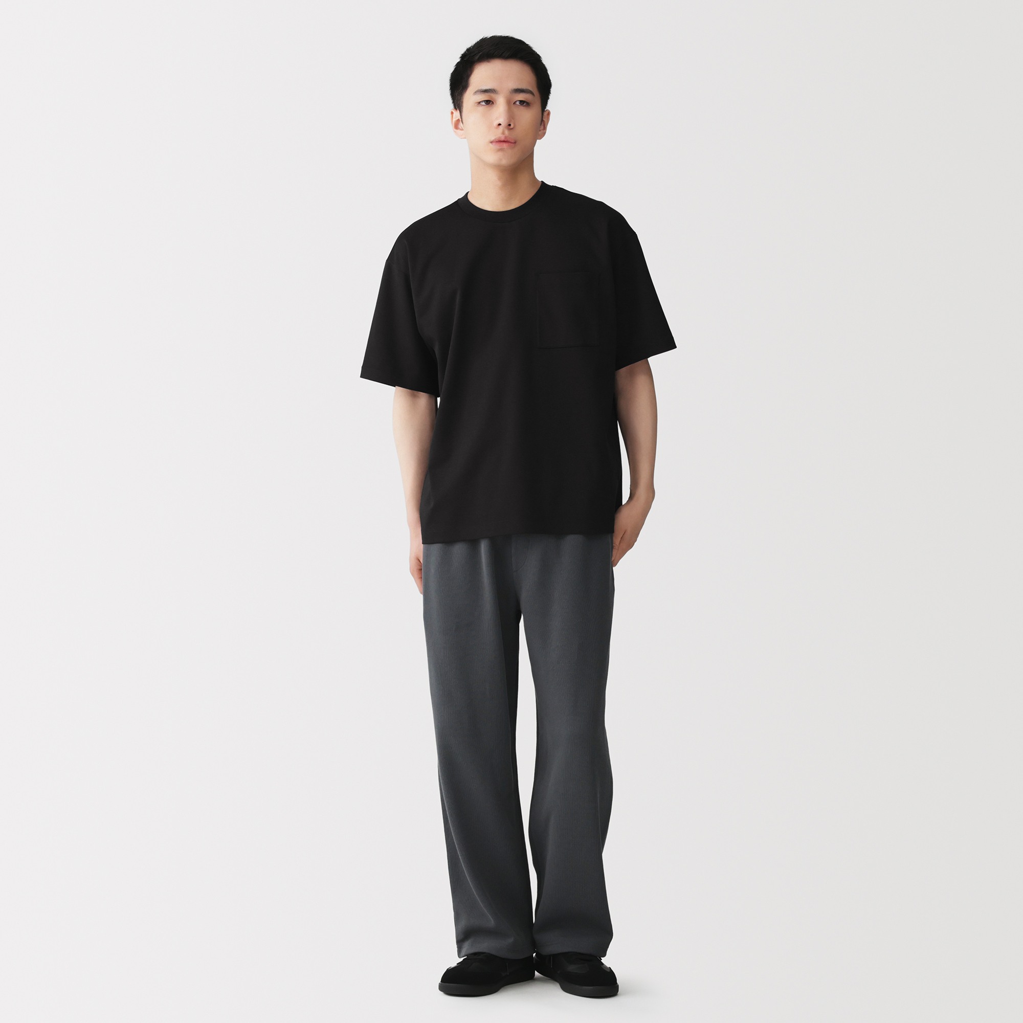 M's Cool touch Wide-fit S/Slv T-shirt (OS)