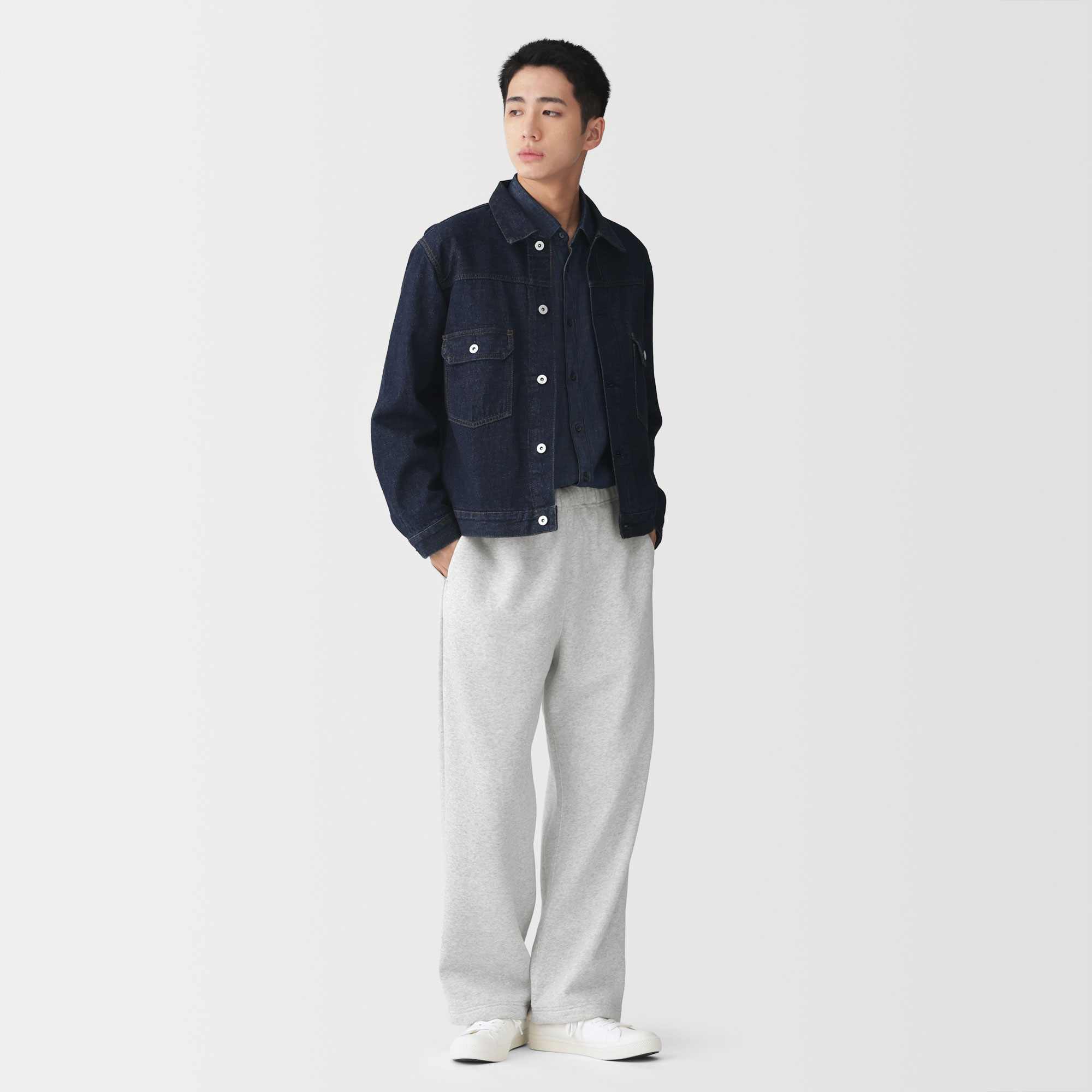 M's Fleece sweatshirt wide-fit pants
