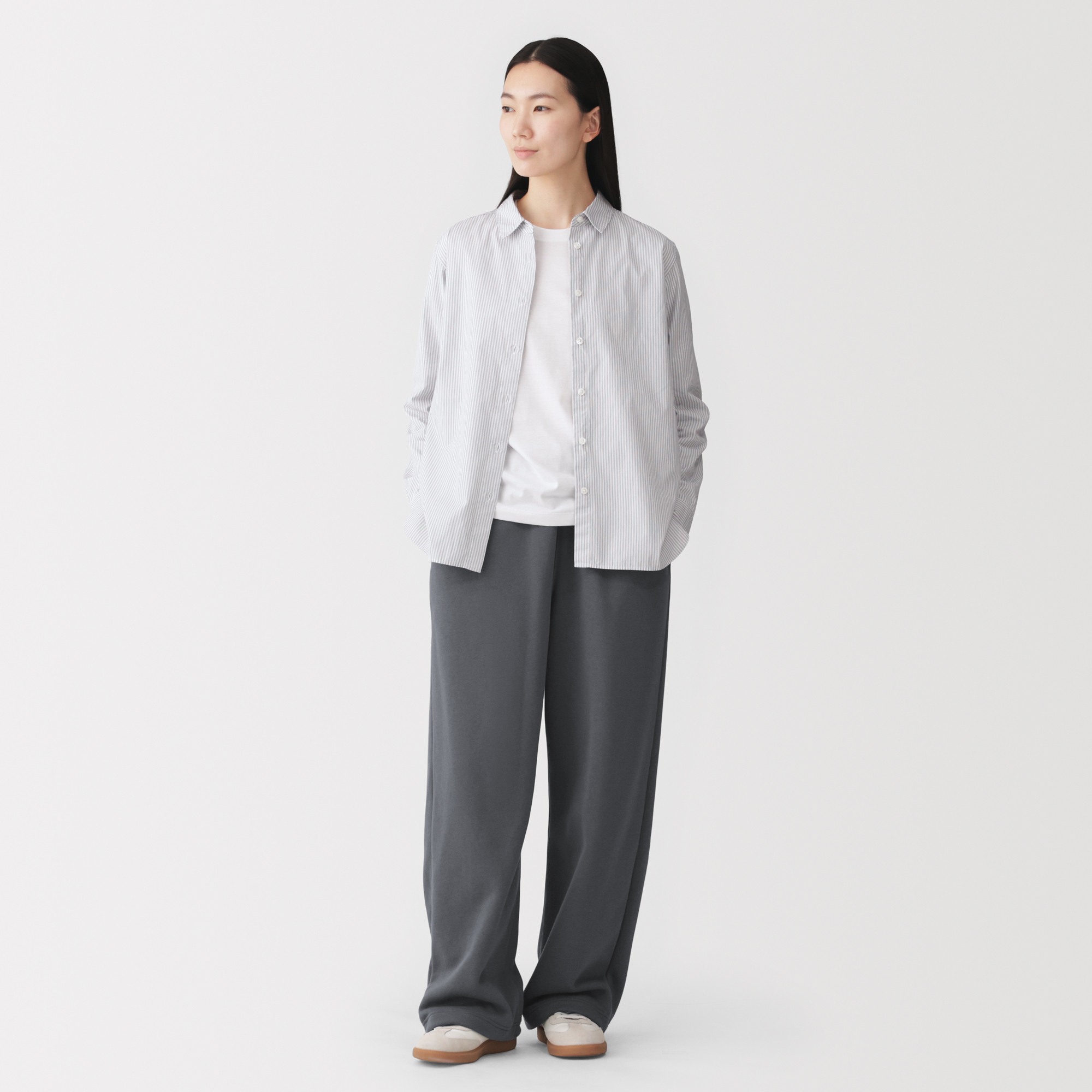 M's Fleece sweatshirt wide-fit pants