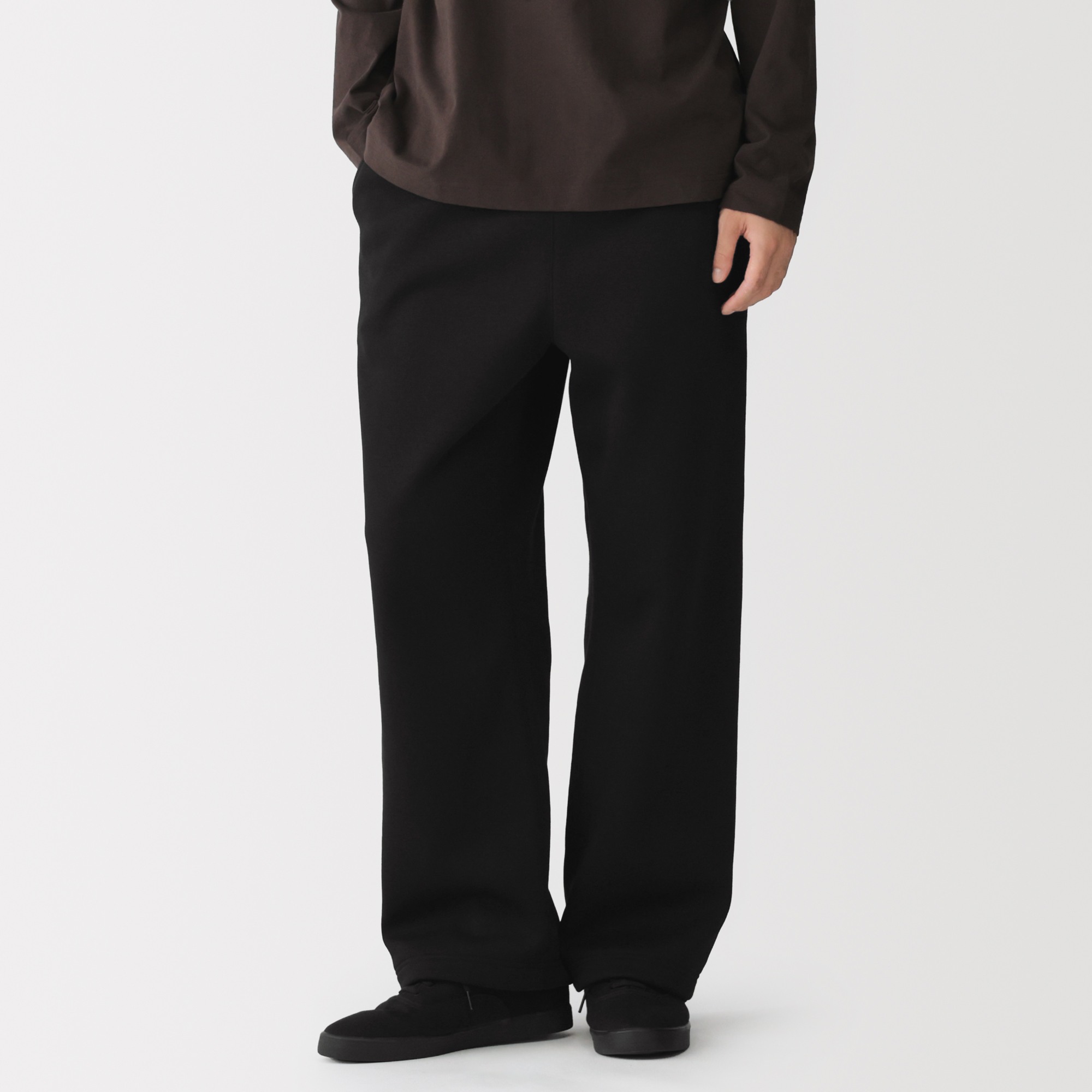 M's Fleece sweatshirt wide-fit pants