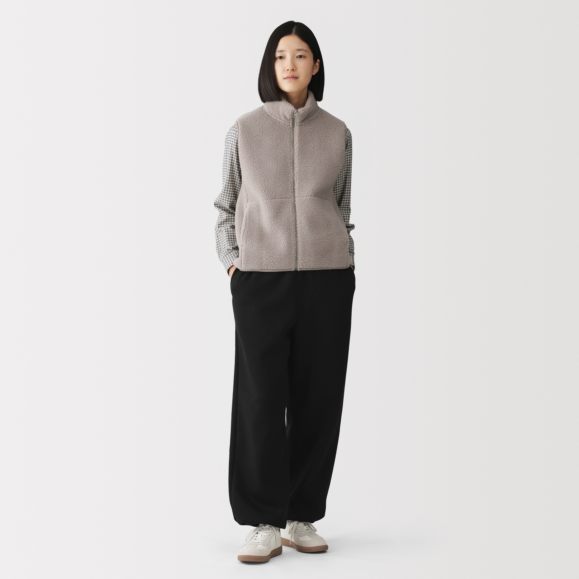 M's Fleece sweatshirt wide-fit pants