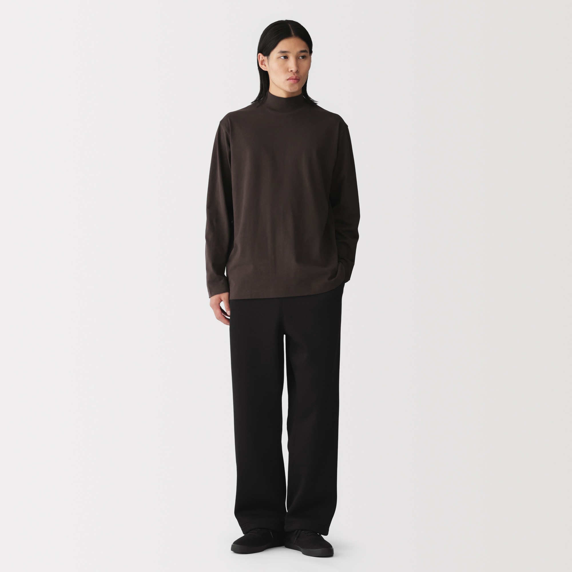 M's Fleece sweatshirt wide-fit pants