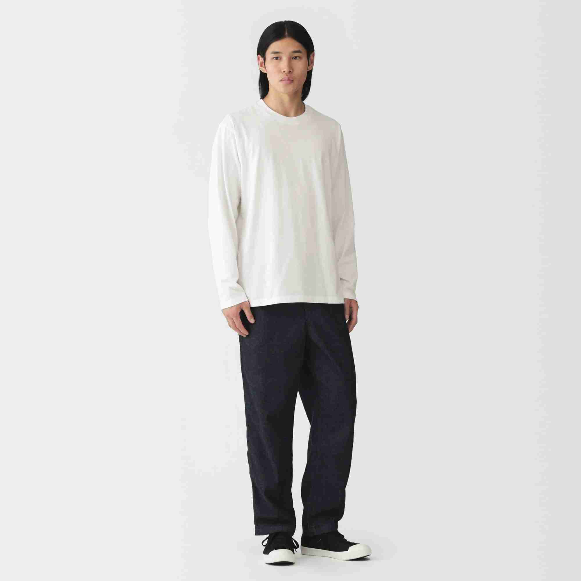 M's Jersey crew neck L/Slv T-shirt (OS)
