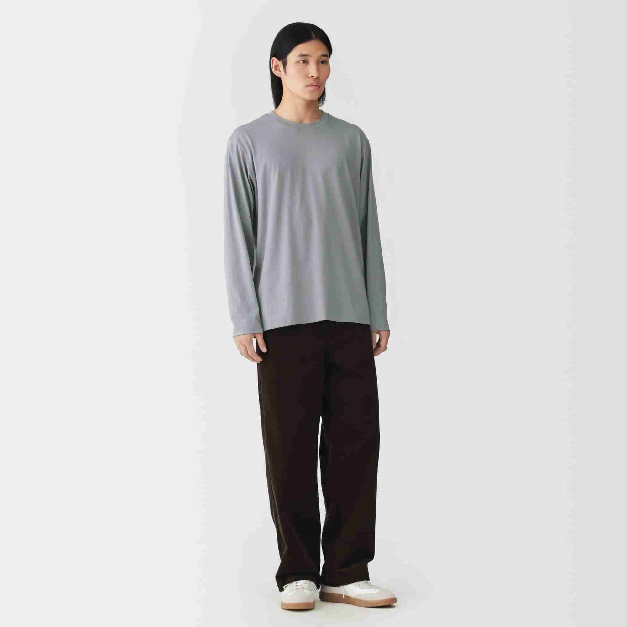 M's Jersey crew neck L/Slv T-shirt (OS)