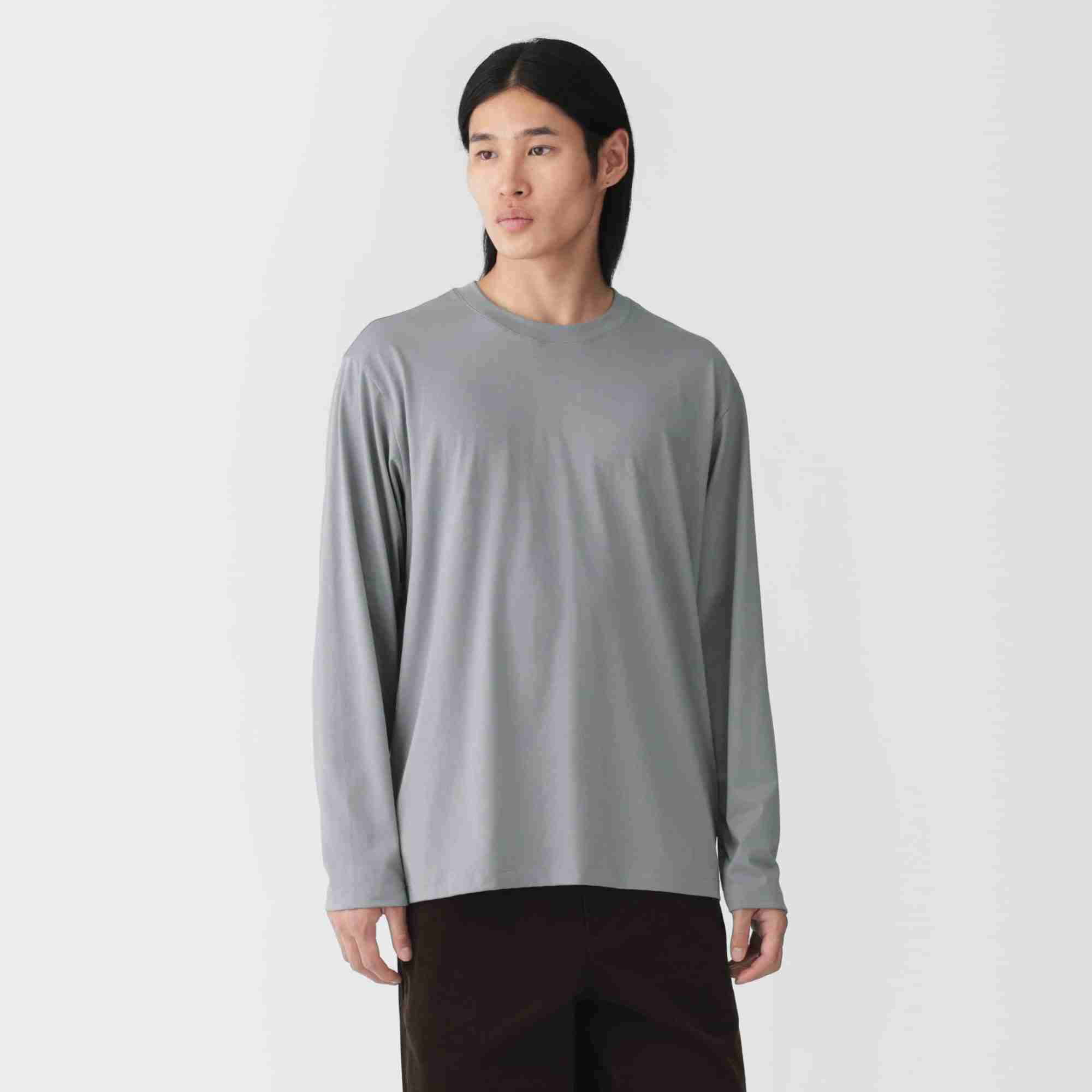M's Jersey crew neck L/Slv T-shirt (OS)