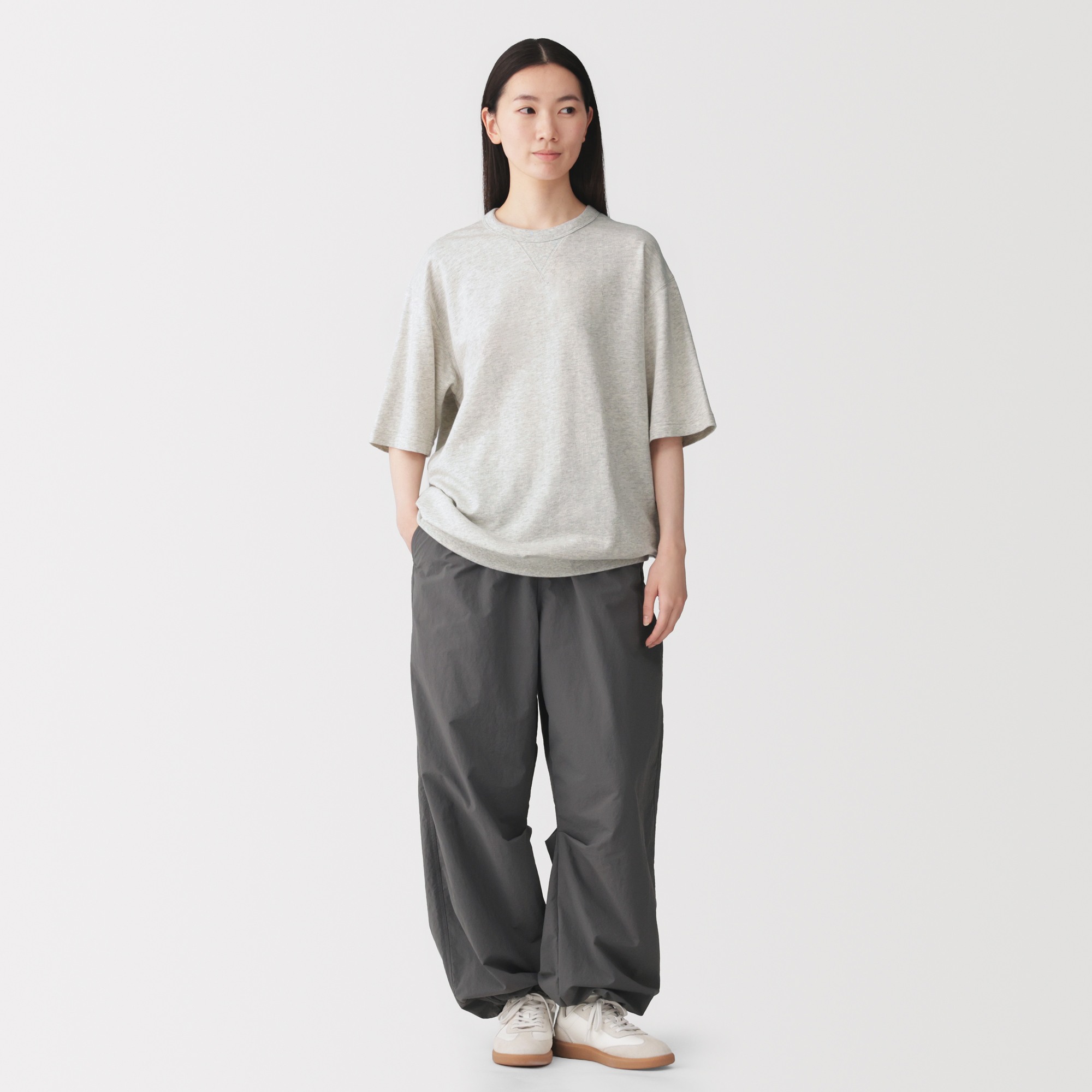 M's Light sweat crew neck half sleeve T-shirt