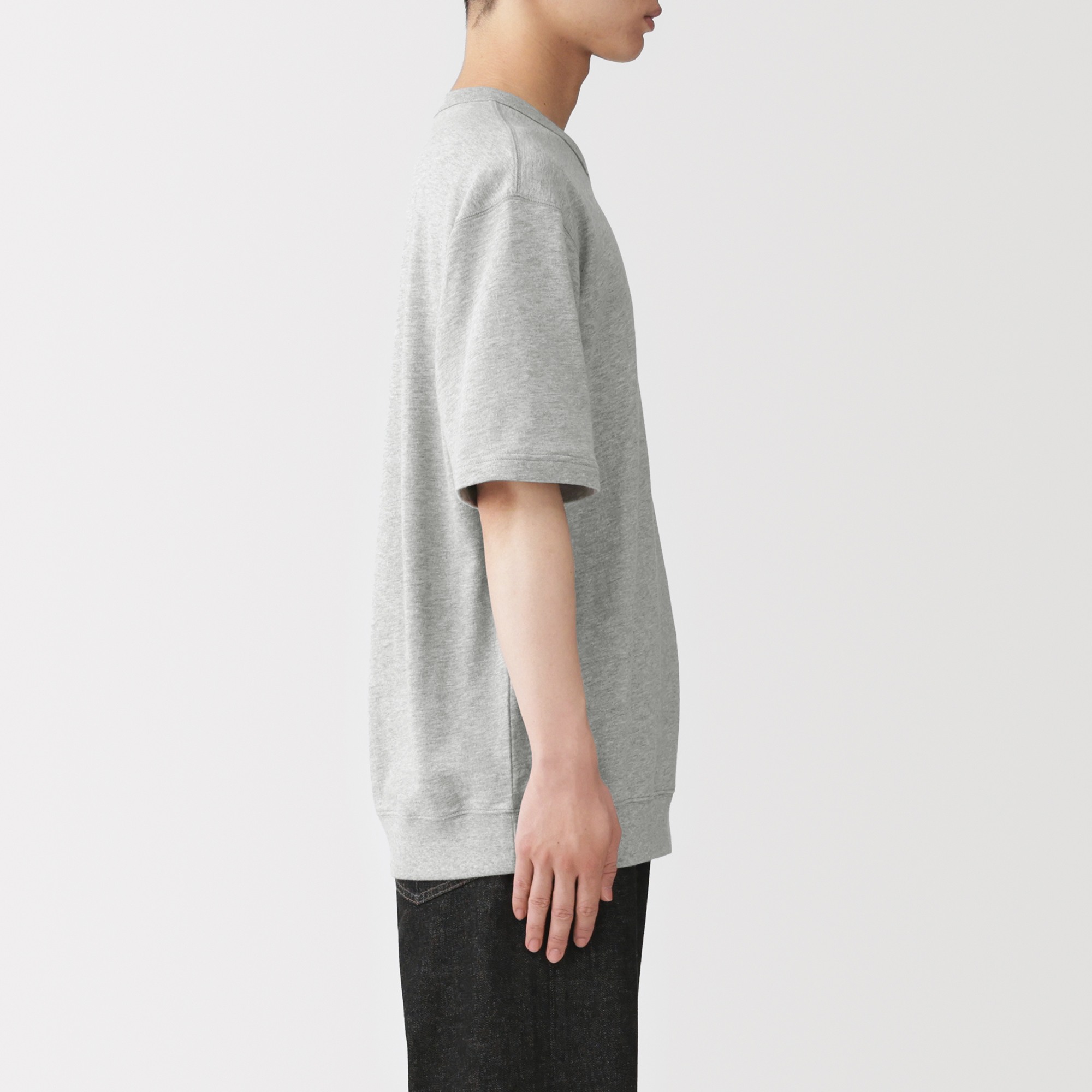 M's Light sweat crew neck half sleeve T-shirt