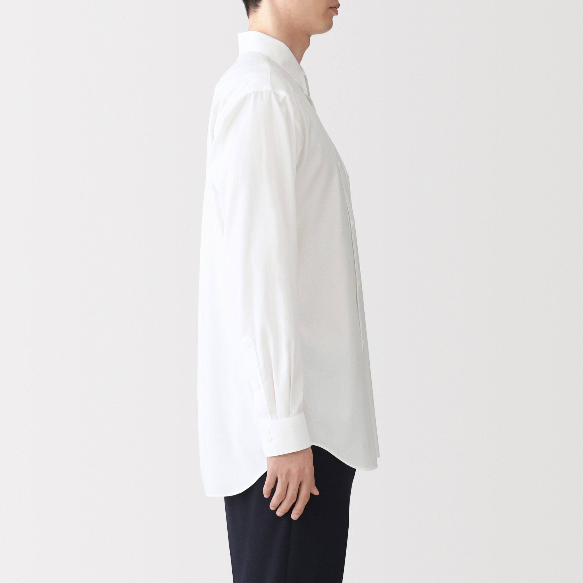 M's Non-Iron semi-wide collar L/Slv shirt