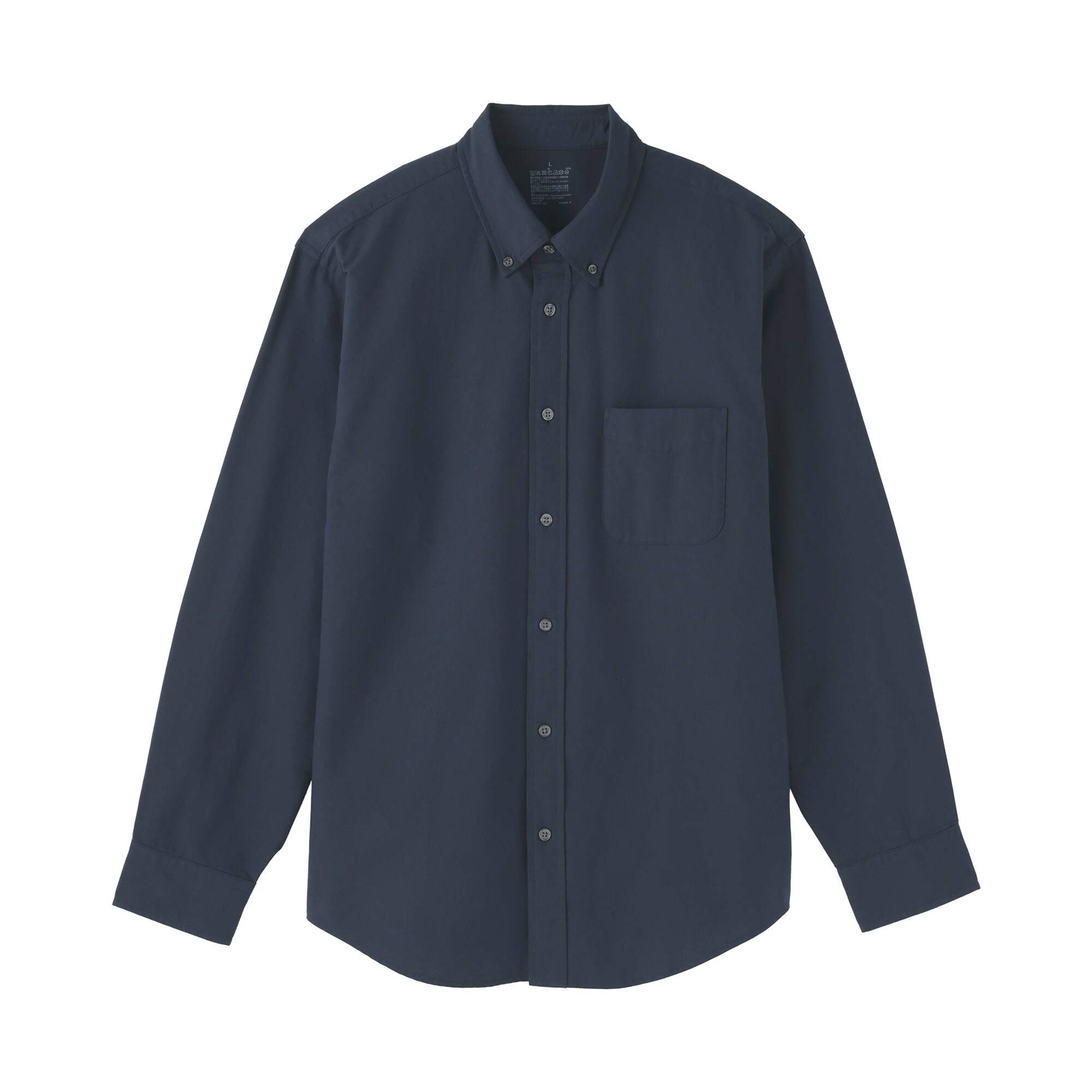 M's Washed oxford button down L/Slv shirt (OS)