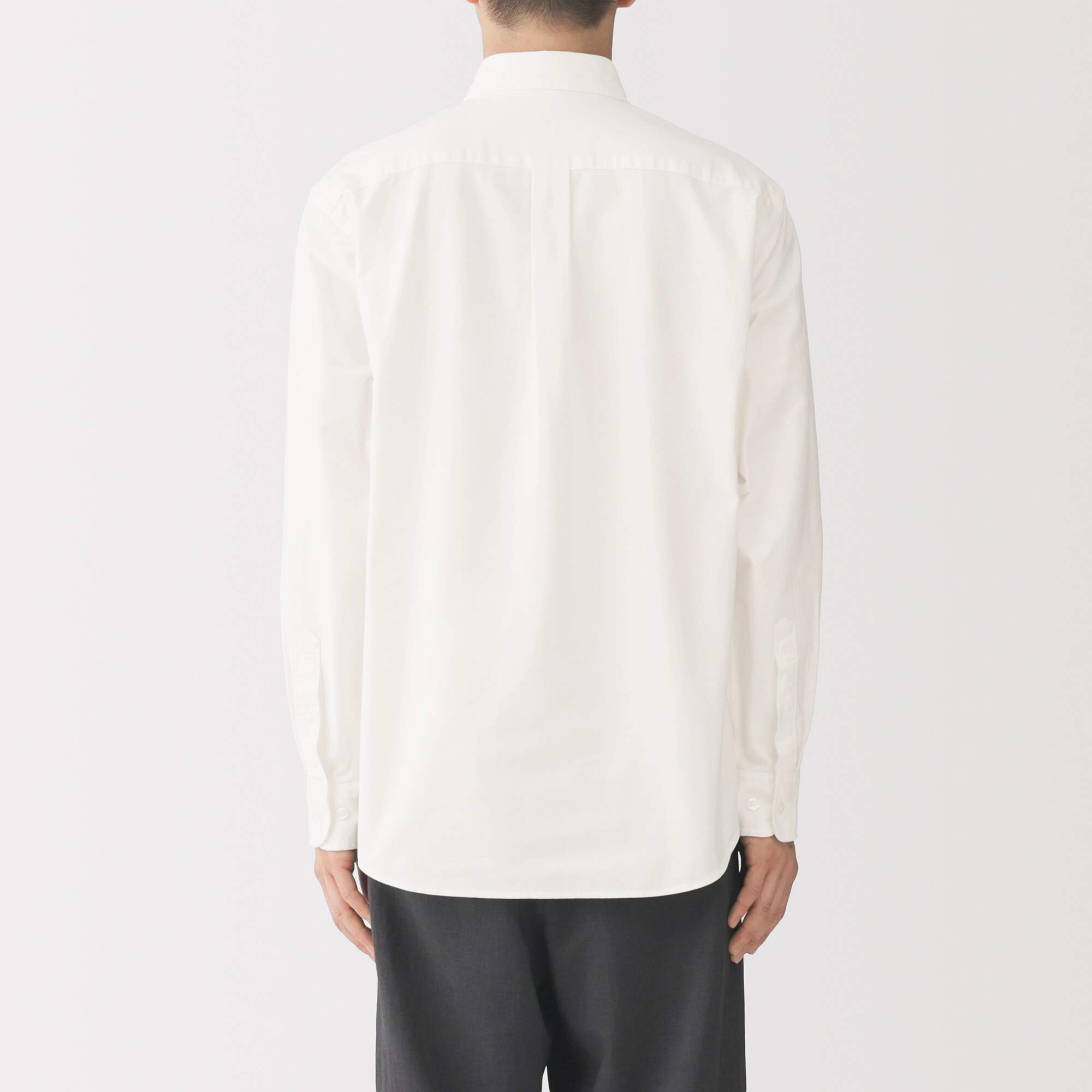 M's Washed oxford button down L/Slv shirt (OS)