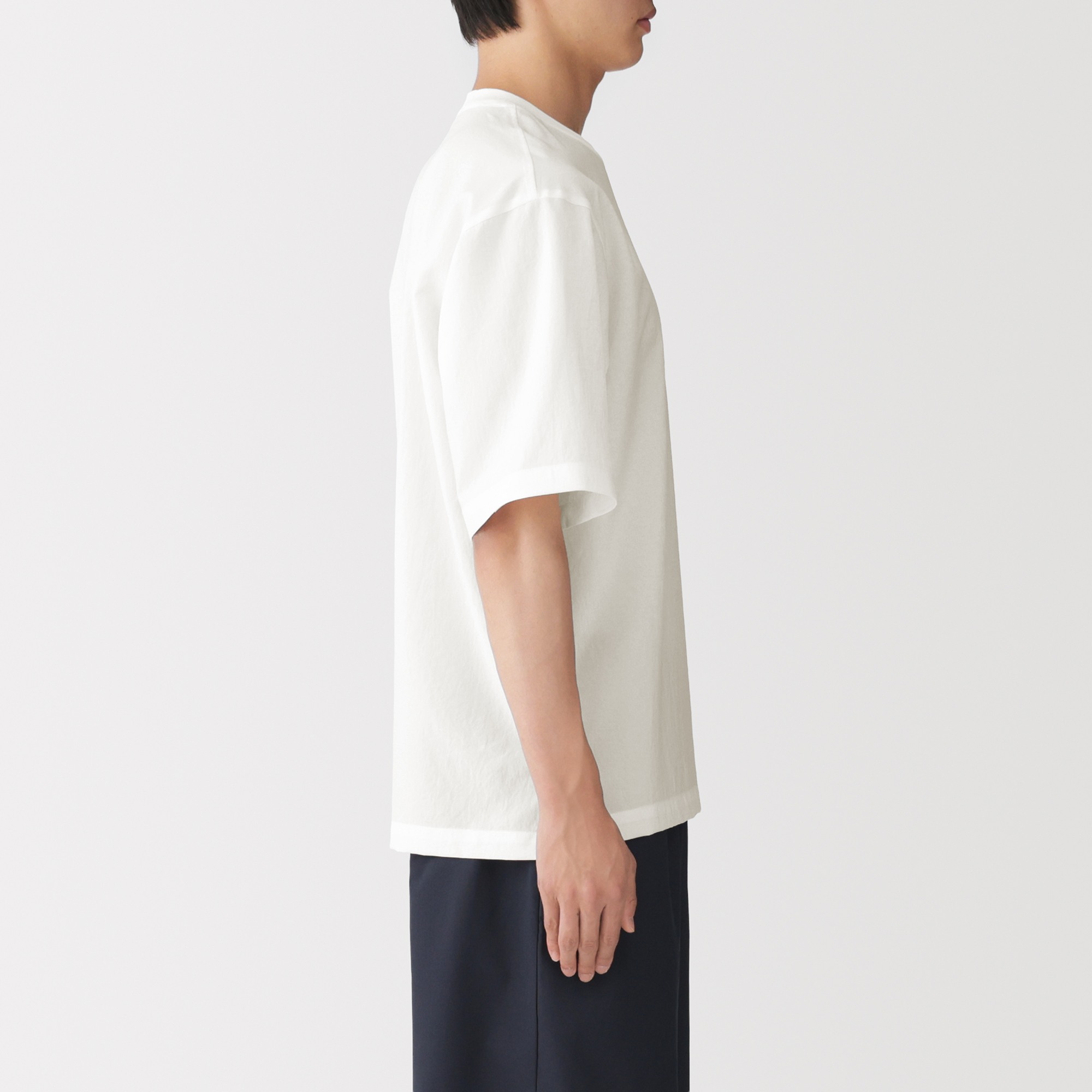 M's Breathable woven 1/2 sleeve woven T-shirt