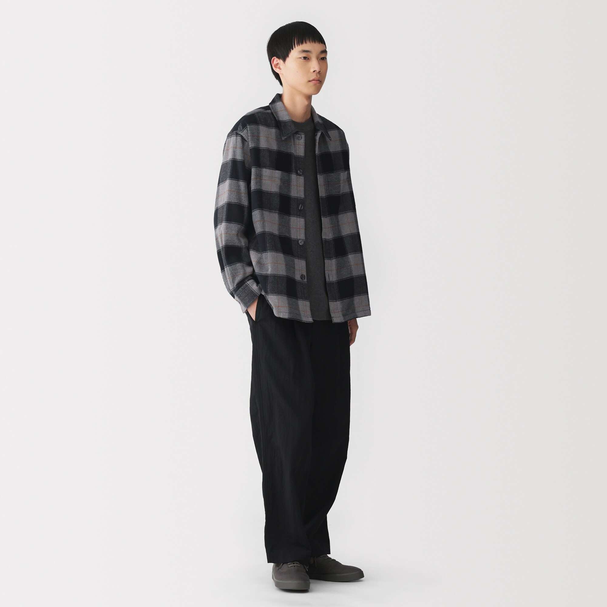 M's flannel Shirt jacket (OS)