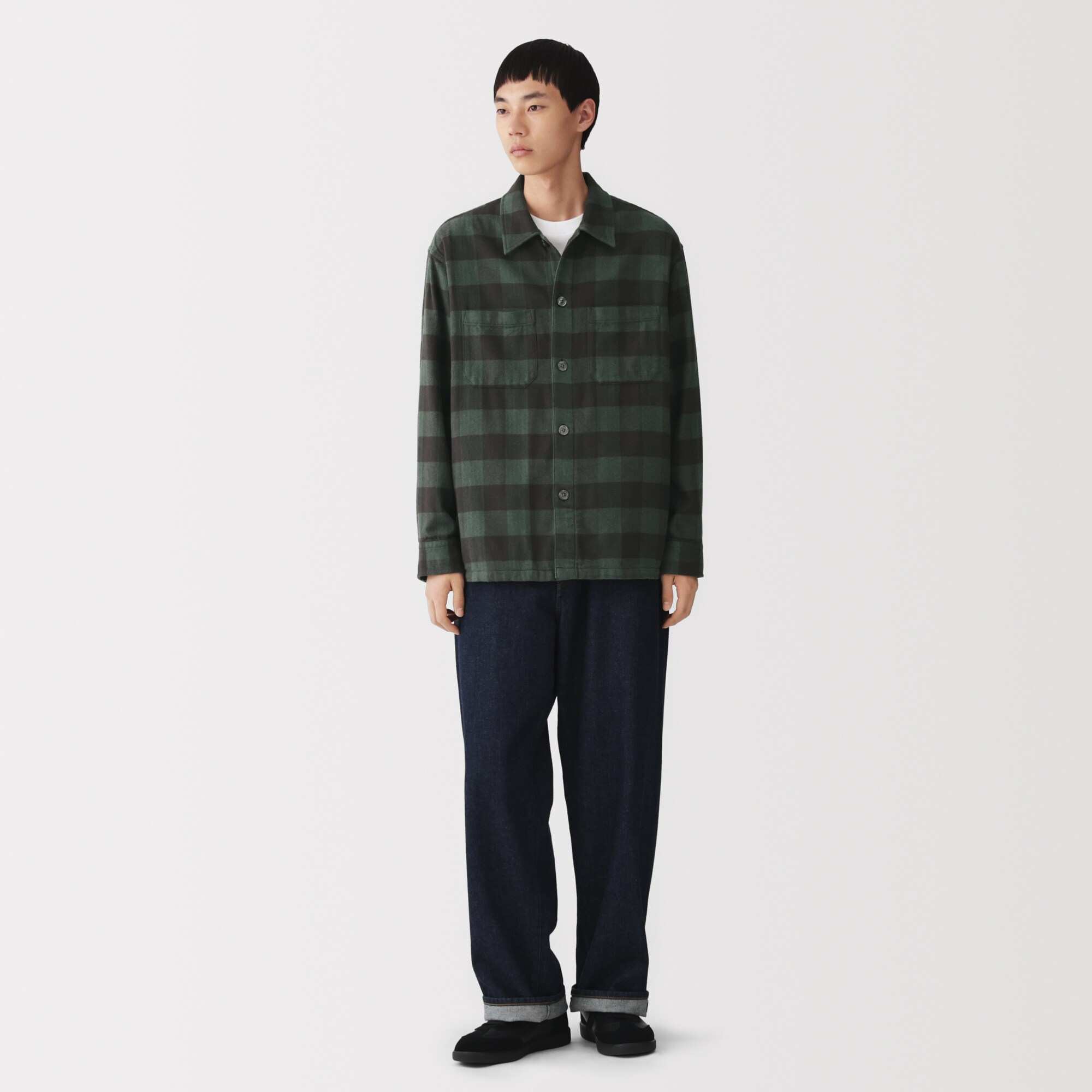 M's flannel Shirt jacket (OS)
