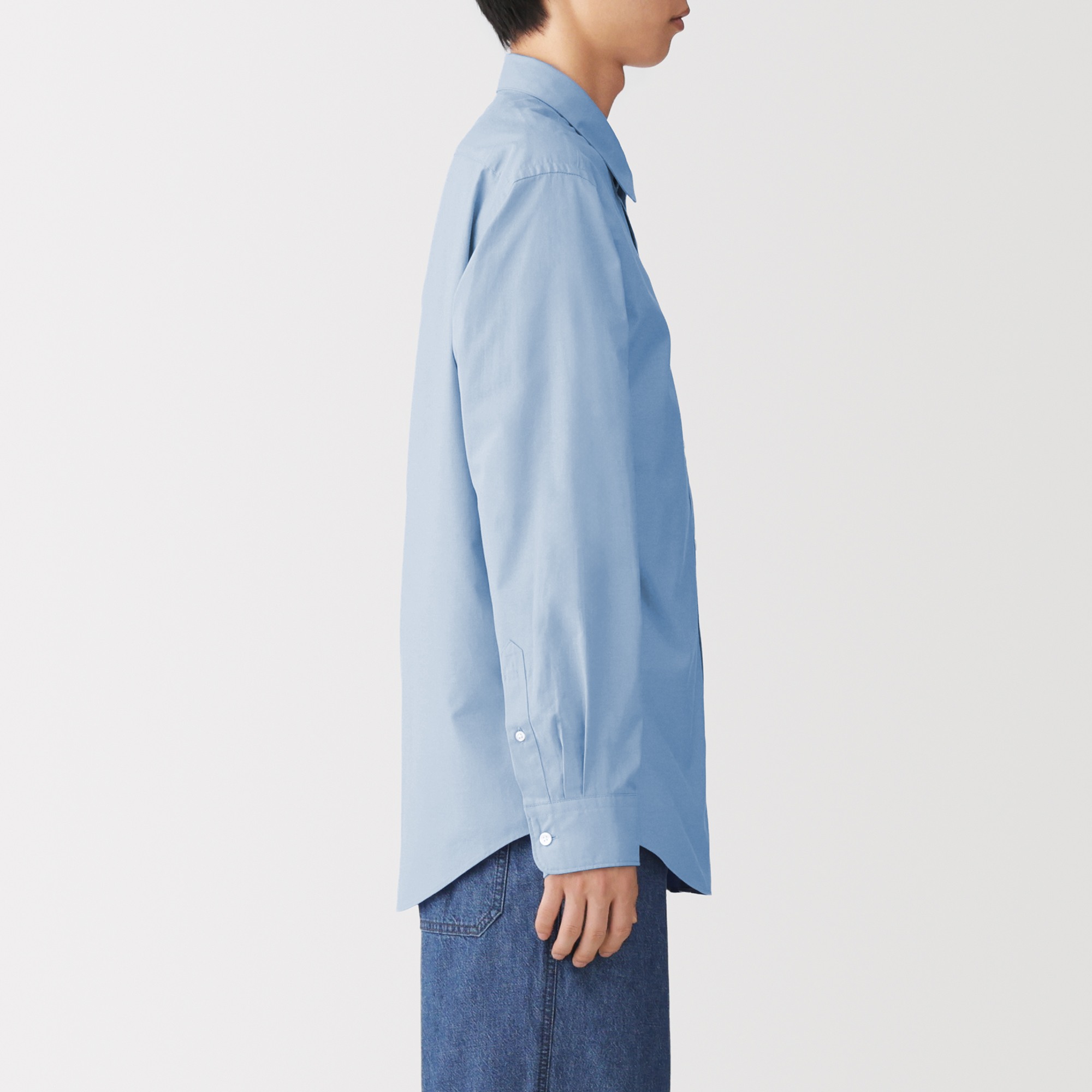 M's Washed broadcloth L/Slv shirt