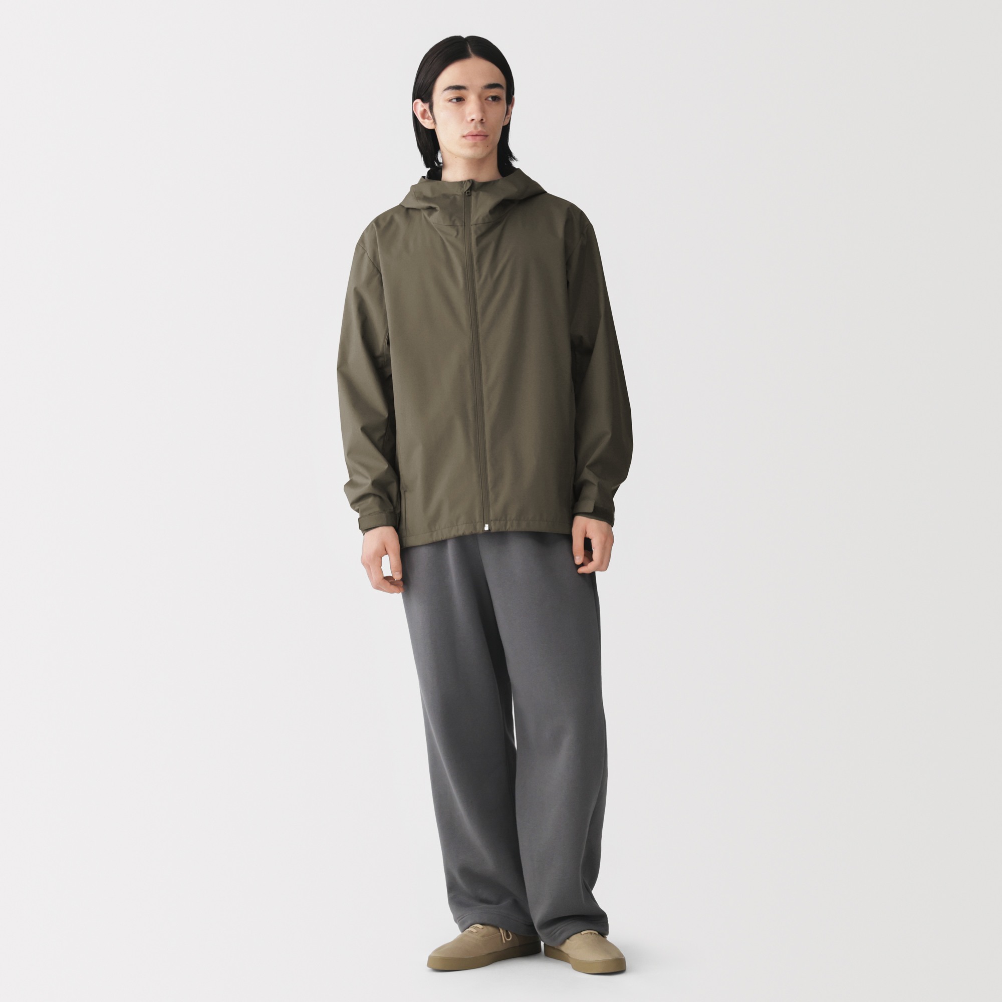 M's Water repellent hooded jacket