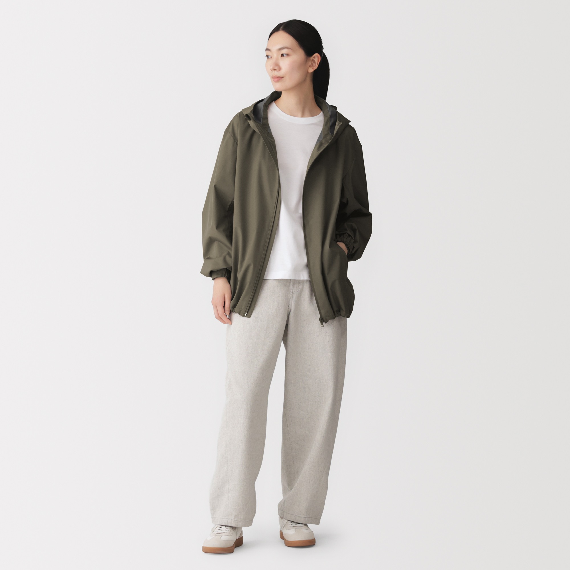 M's Water repellent hooded jacket