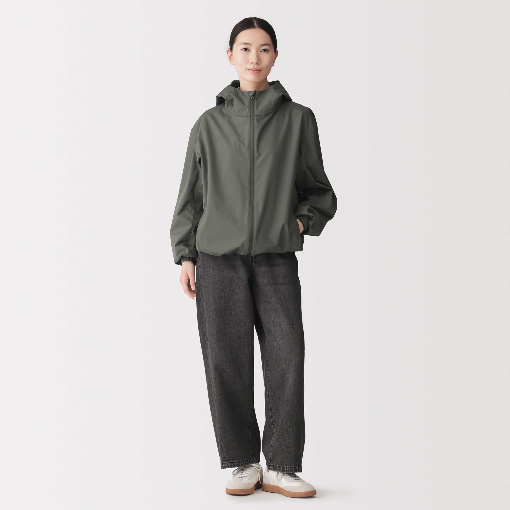 M's Water repellent hooded jacket