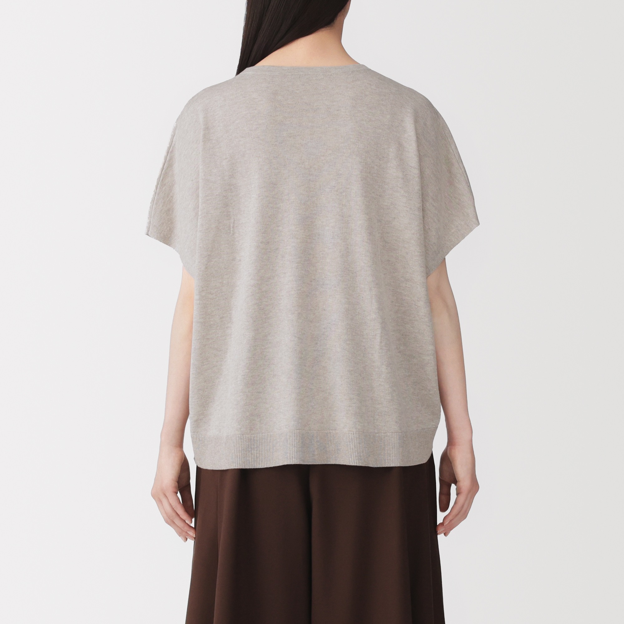 W's Lyocell blended jersey wide-fit sweater