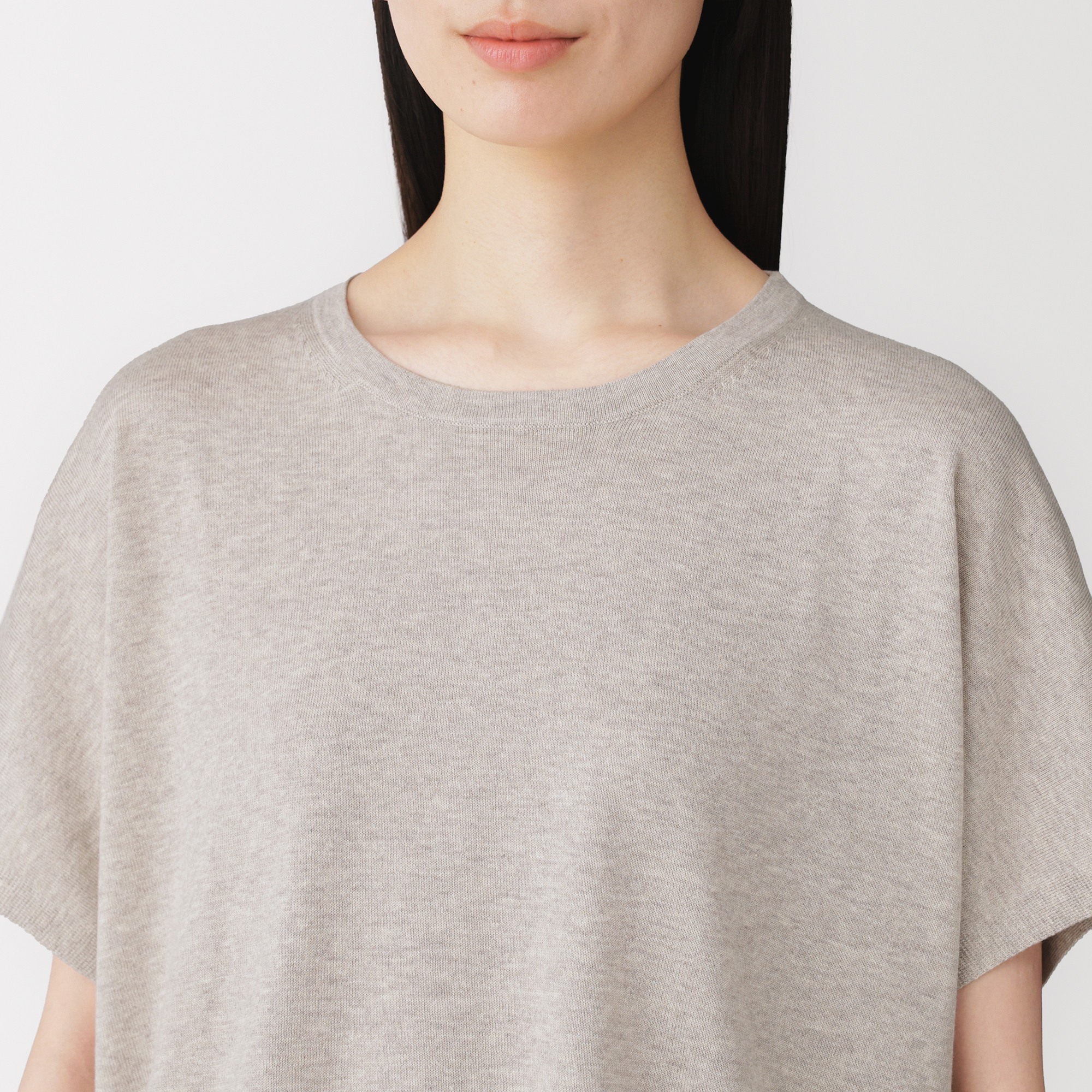W's Lyocell blended jersey wide-fit sweater
