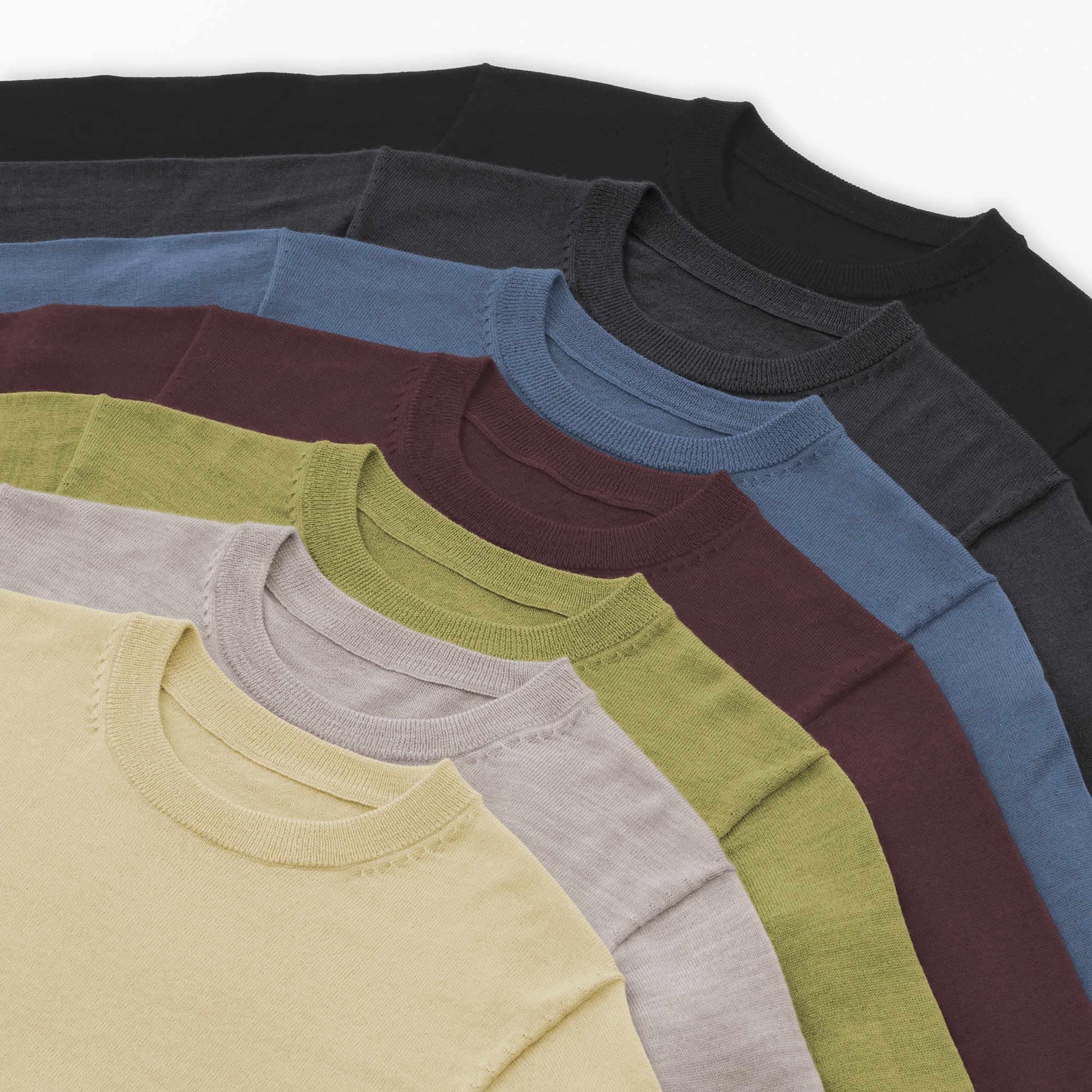 W's Washable high-gauge crew neck sweater