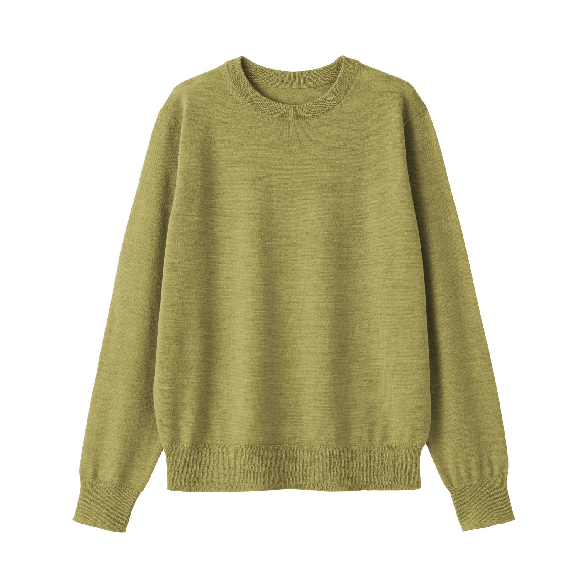 W's Washable high-gauge crew neck sweater