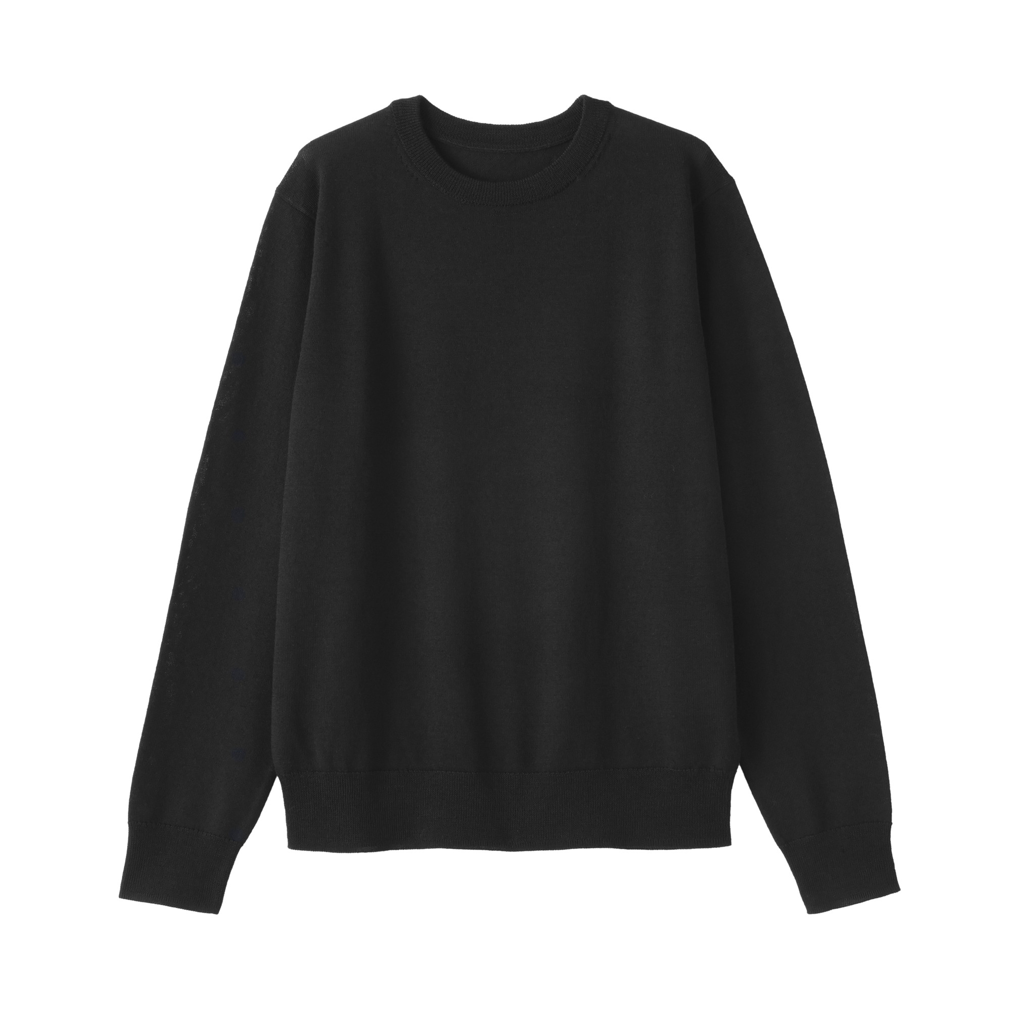 W's Washable high-gauge crew neck sweater