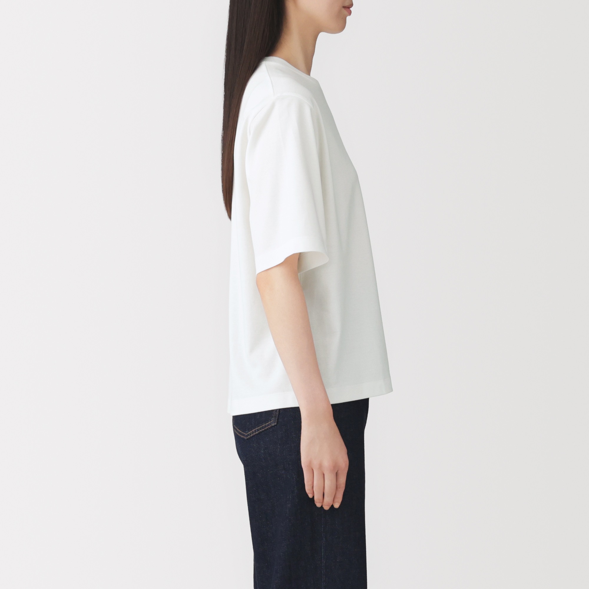 W's Cool touch crew neck wide-fit S/Slv T-shirt(ASEAN)